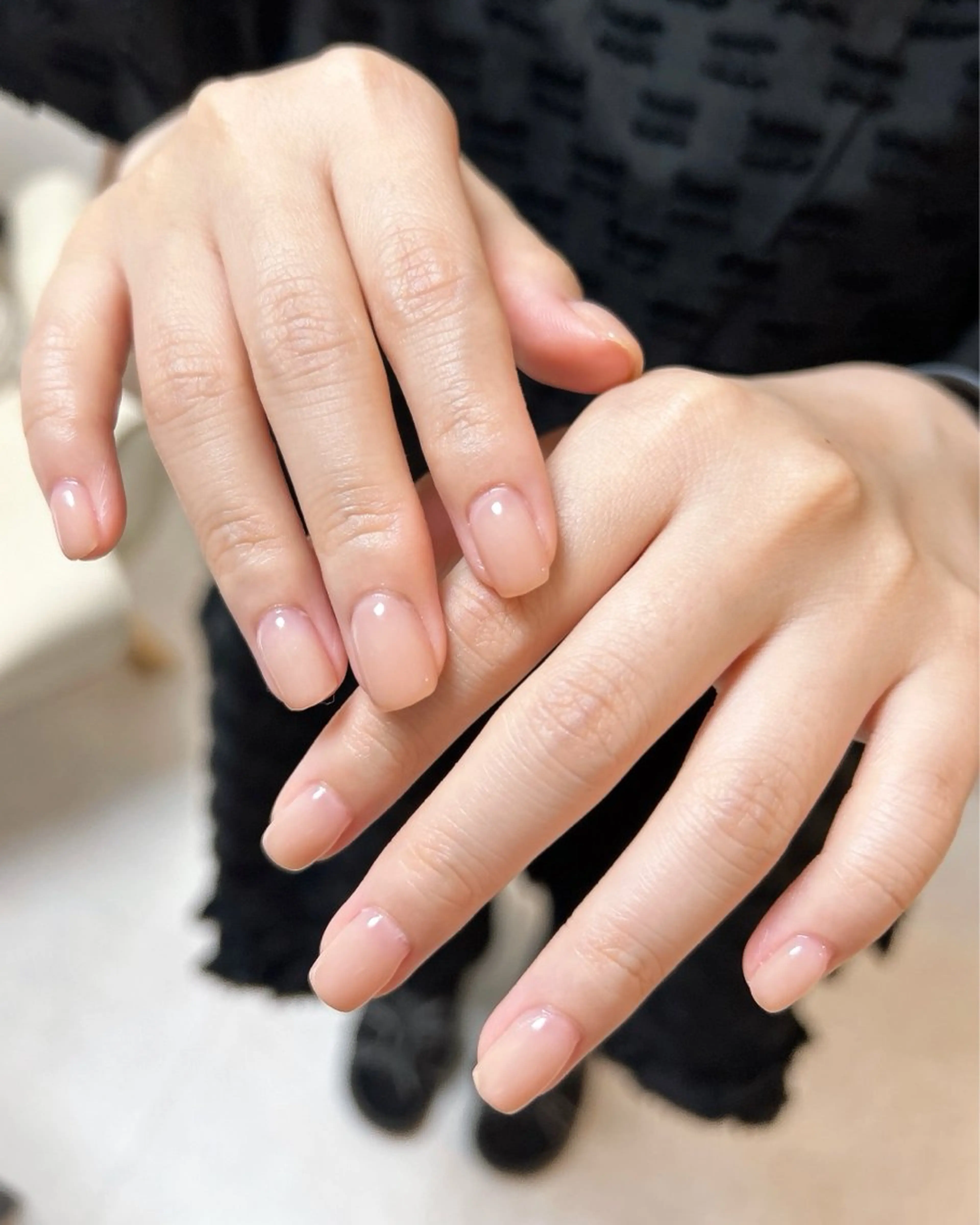 ネイル ワンカラーネイル ハンドネイル ten nail salon　かえでのネイルデザイン