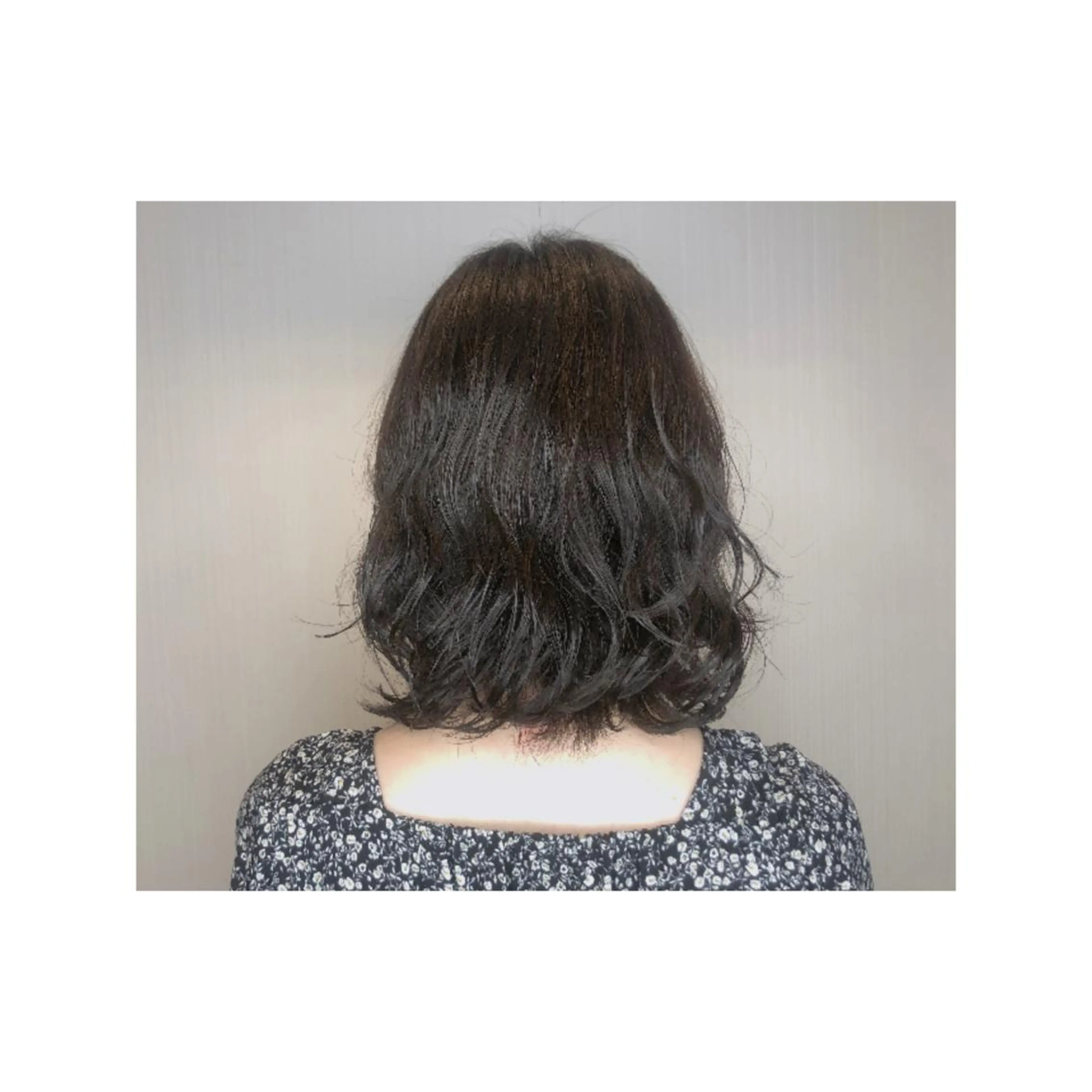 ミディアム パーマ やました りなのヘアスタイル