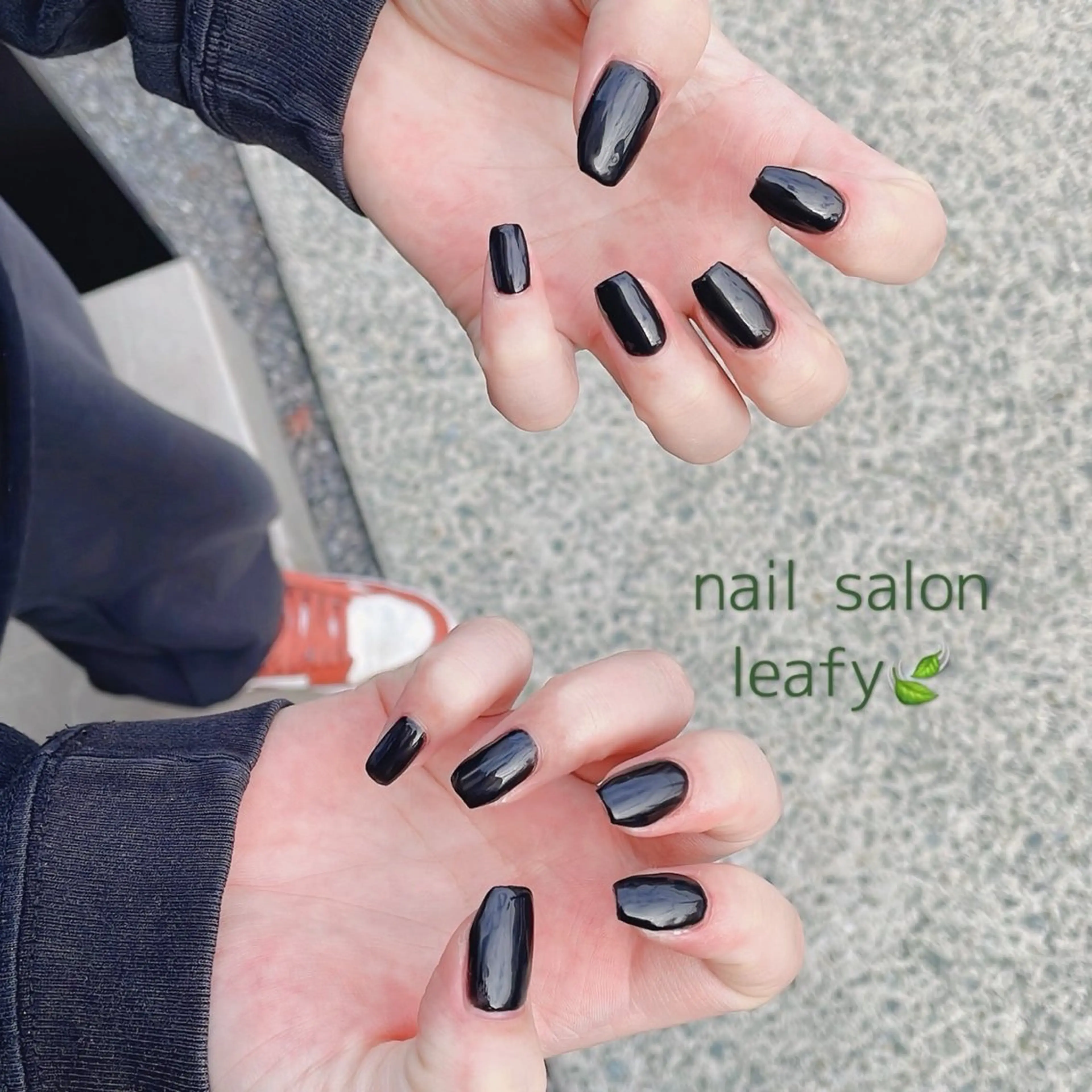 ネイル ワンカラーネイル ハンドネイル ネイルサロン leafyのネイルデザイン