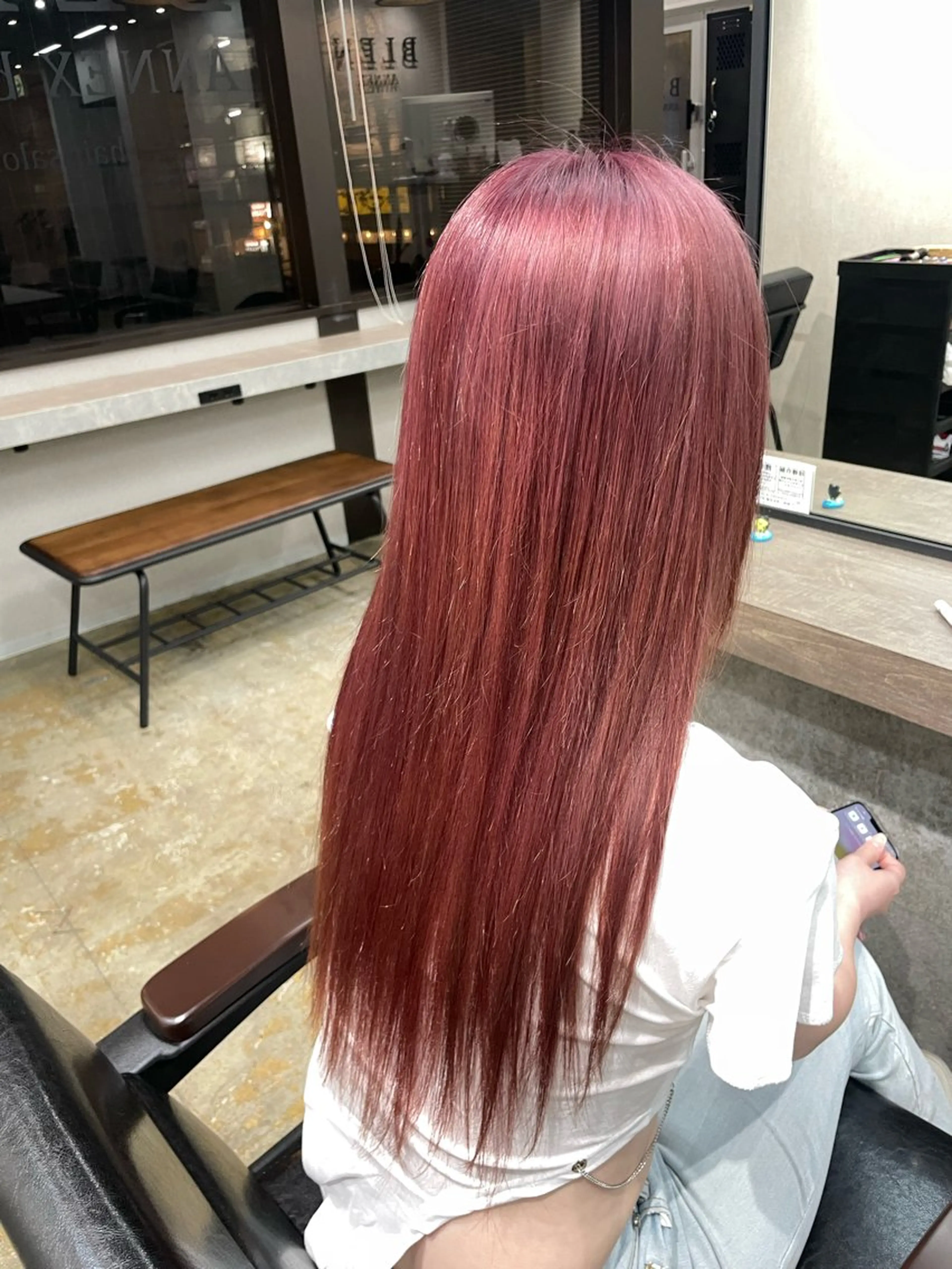 ロング カラー ブリーチ ピンクカラー ブレンバイドット所属・ニュアンスカラー/ 🫧レミ(坊主)のヘアスタイル