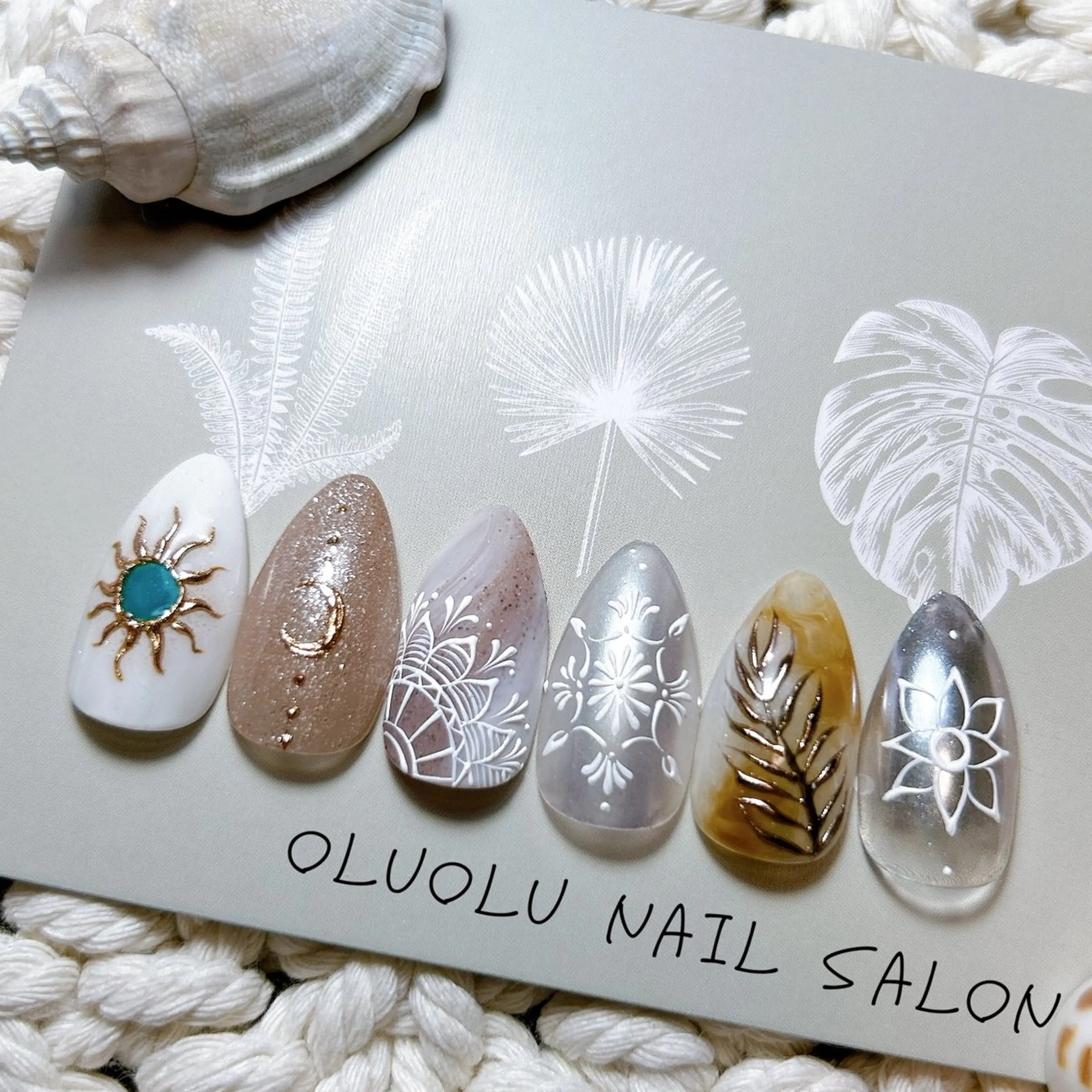 ネイル アートネイル ニュアンスネイル oluolu nailsalonのネイルデザイン