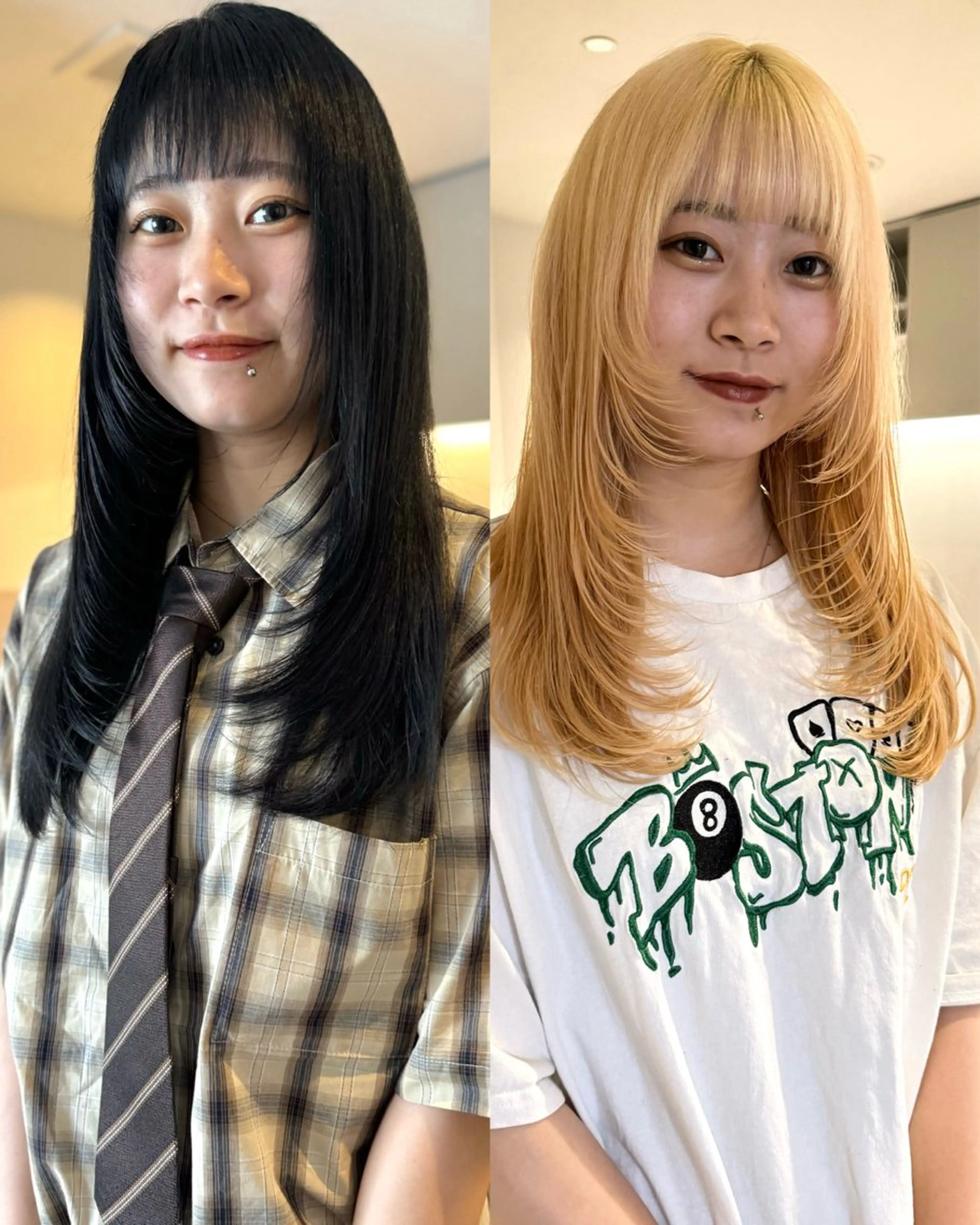 【残留0の黒染め】カラー + クイックトリートメントの写真