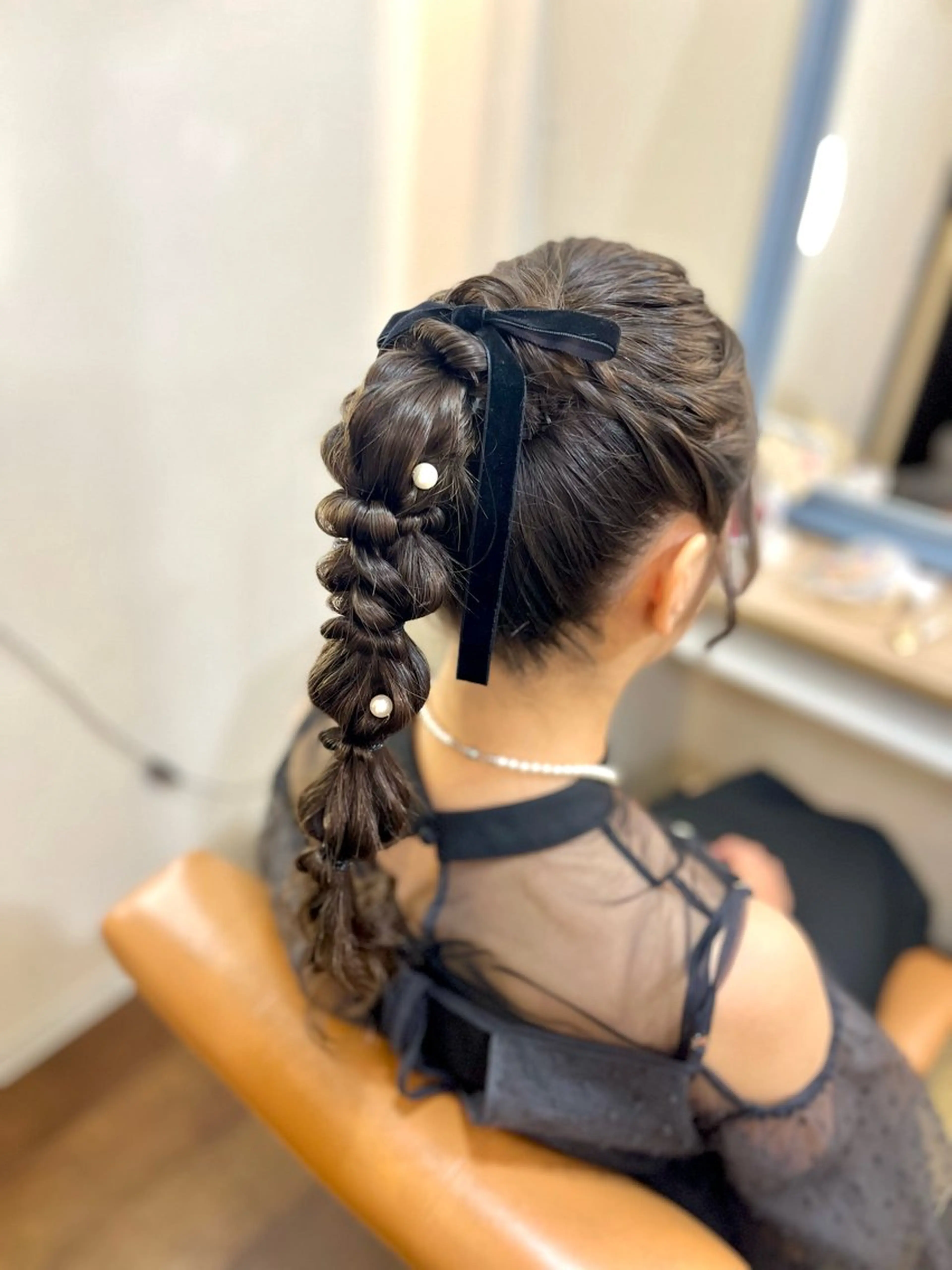 ヘアアレンジ ポニーテール 似合わせヘアメイク 💐オダギリチアキのヘアスタイル