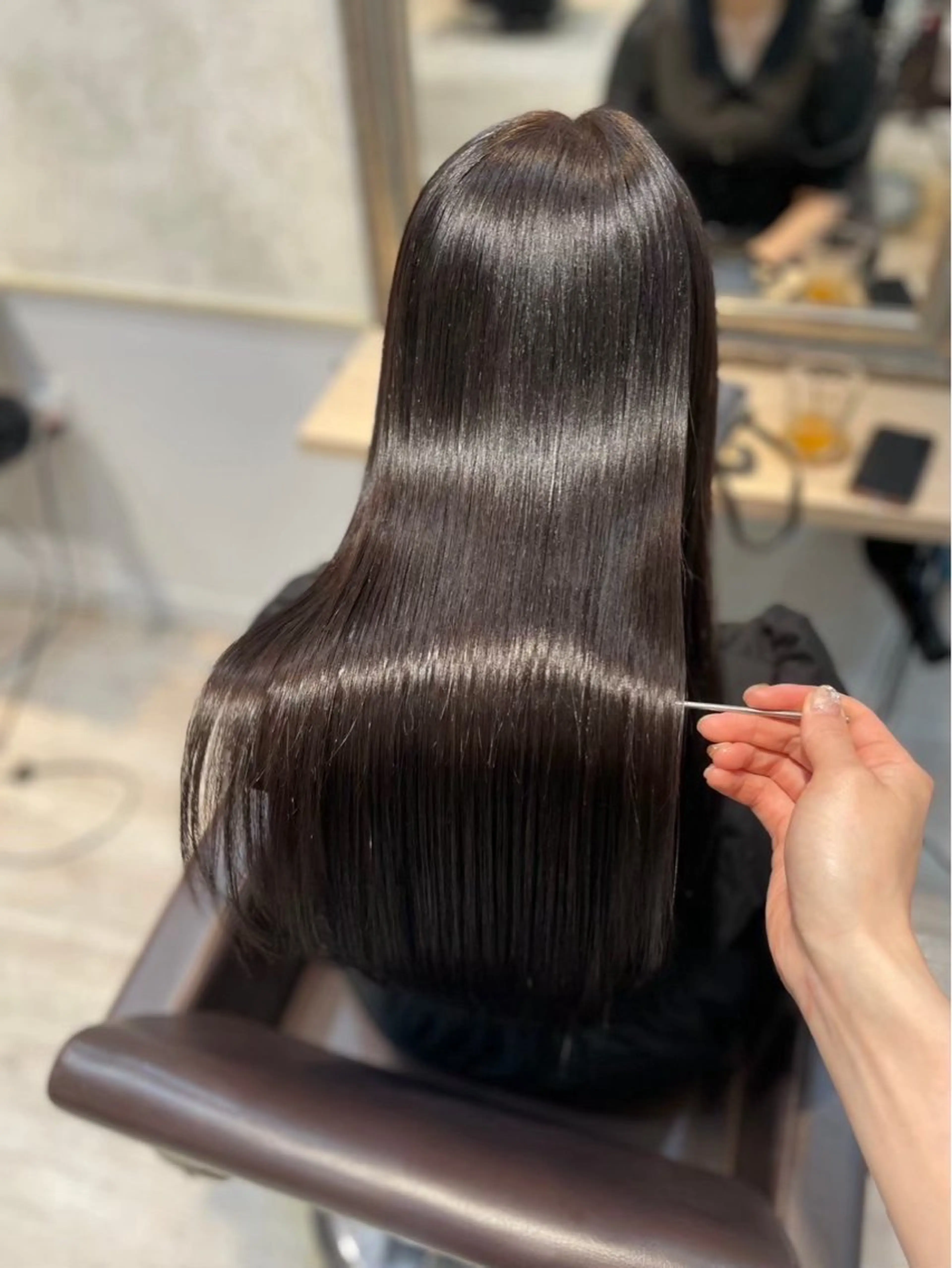 🩵縮毛矯正➕3STEPトリートメント➕5センチ以上カット🦋の写真