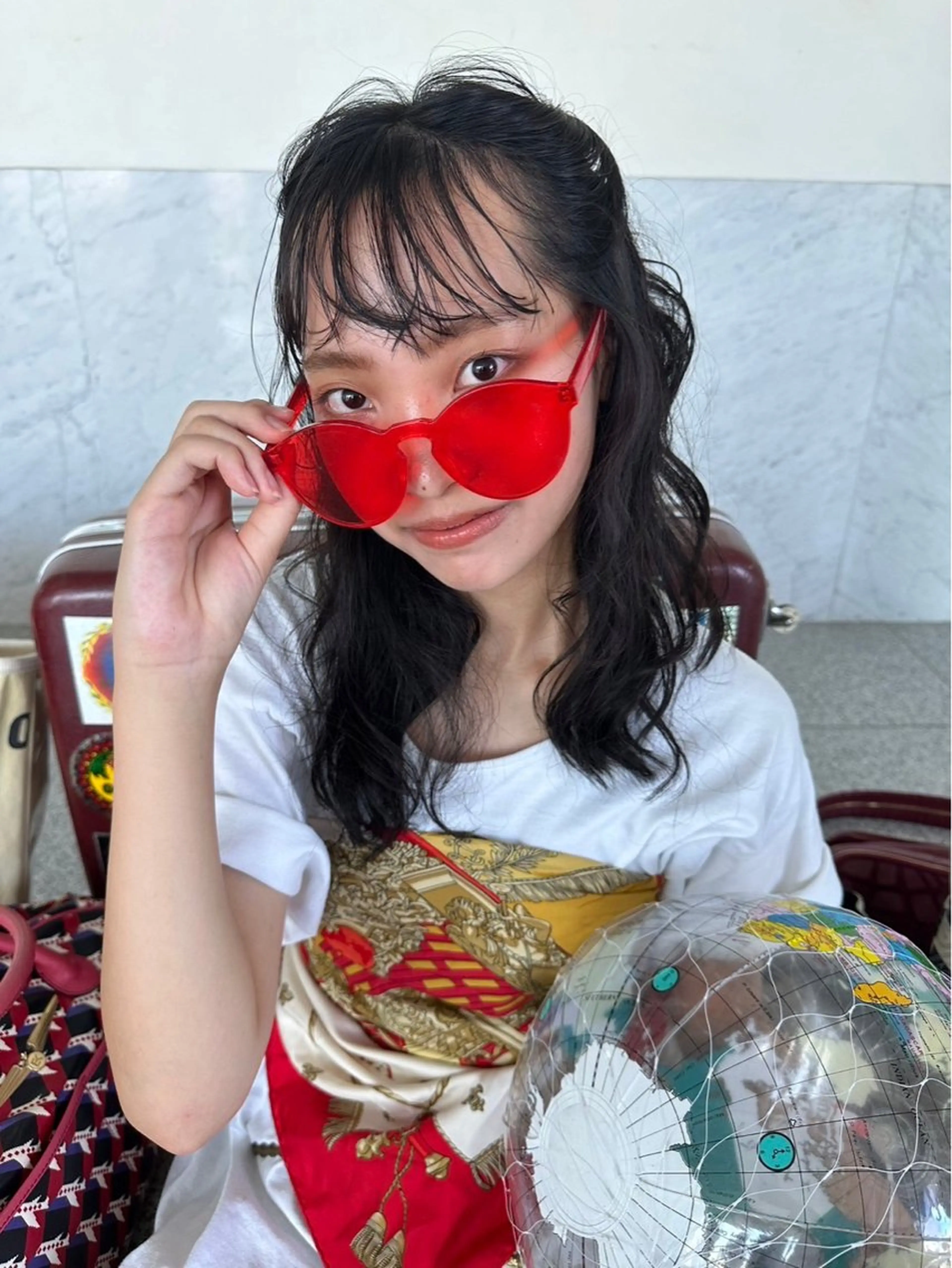 ロング パーマ 学生 田辺 貞和のヘアスタイル