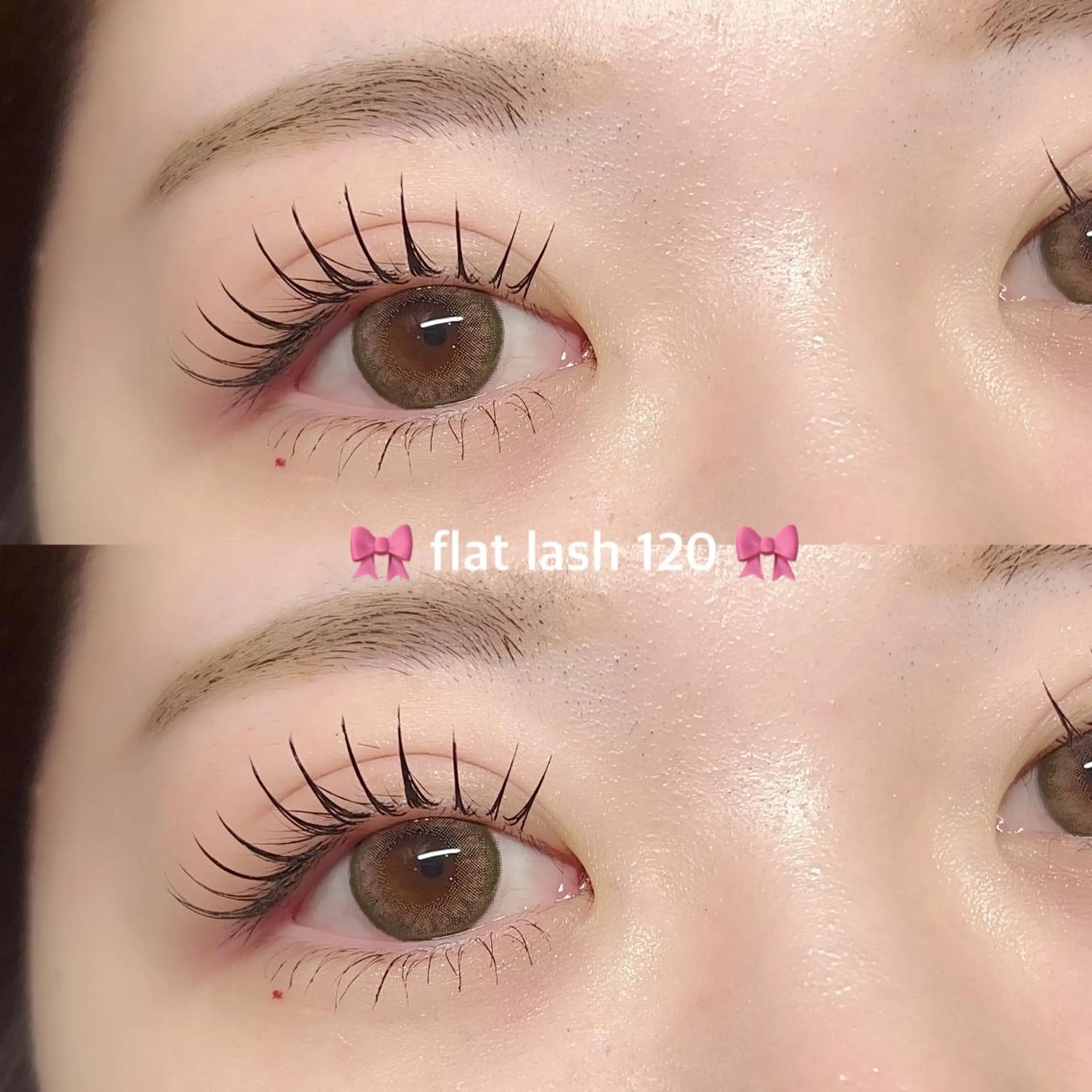 🤍束感まつげエクステ🤍フラットラッシュ120本🧸コーティング仕上げの写真