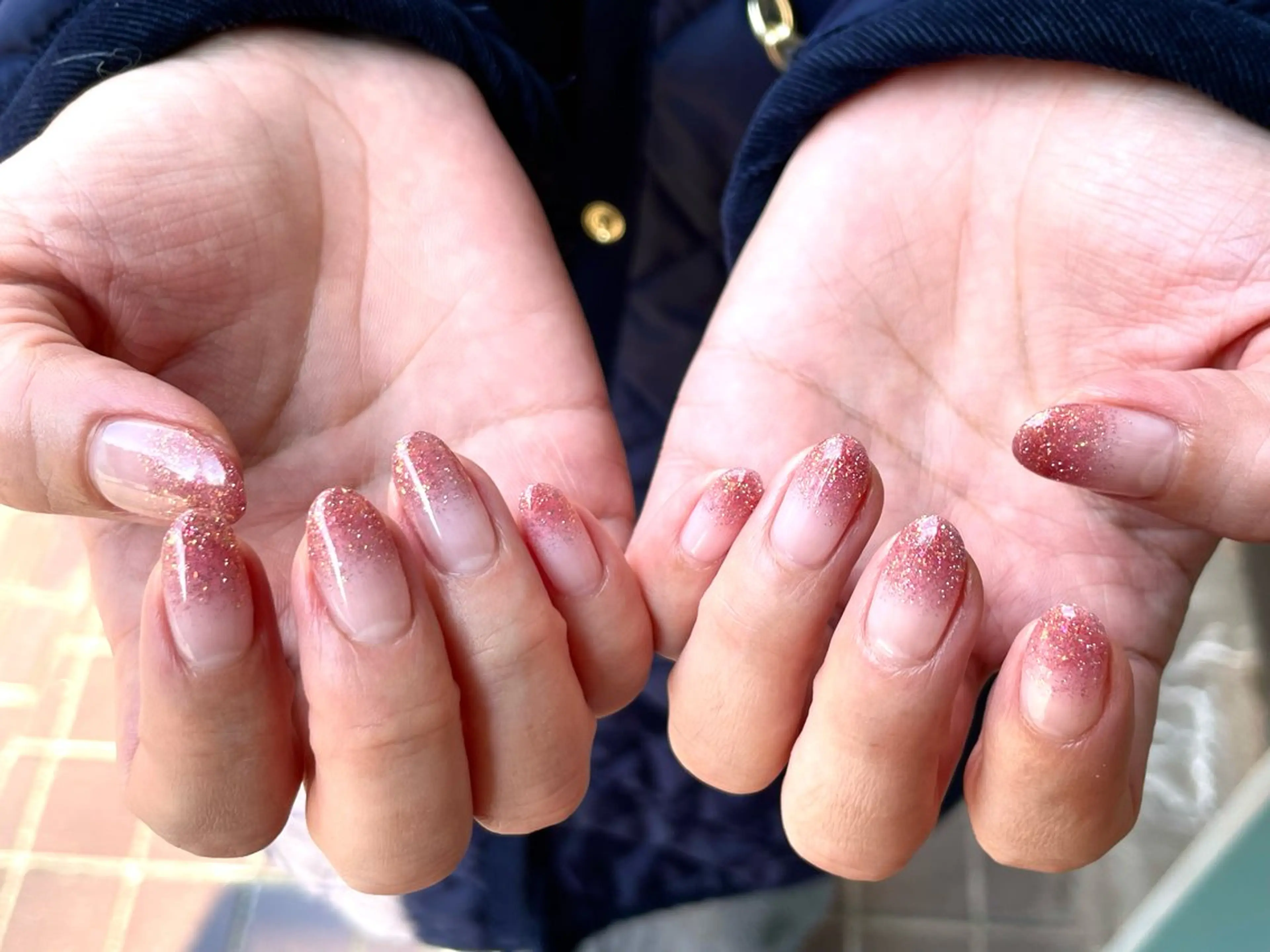 ワンカラーorラメグラデーション(オフあり)の写真