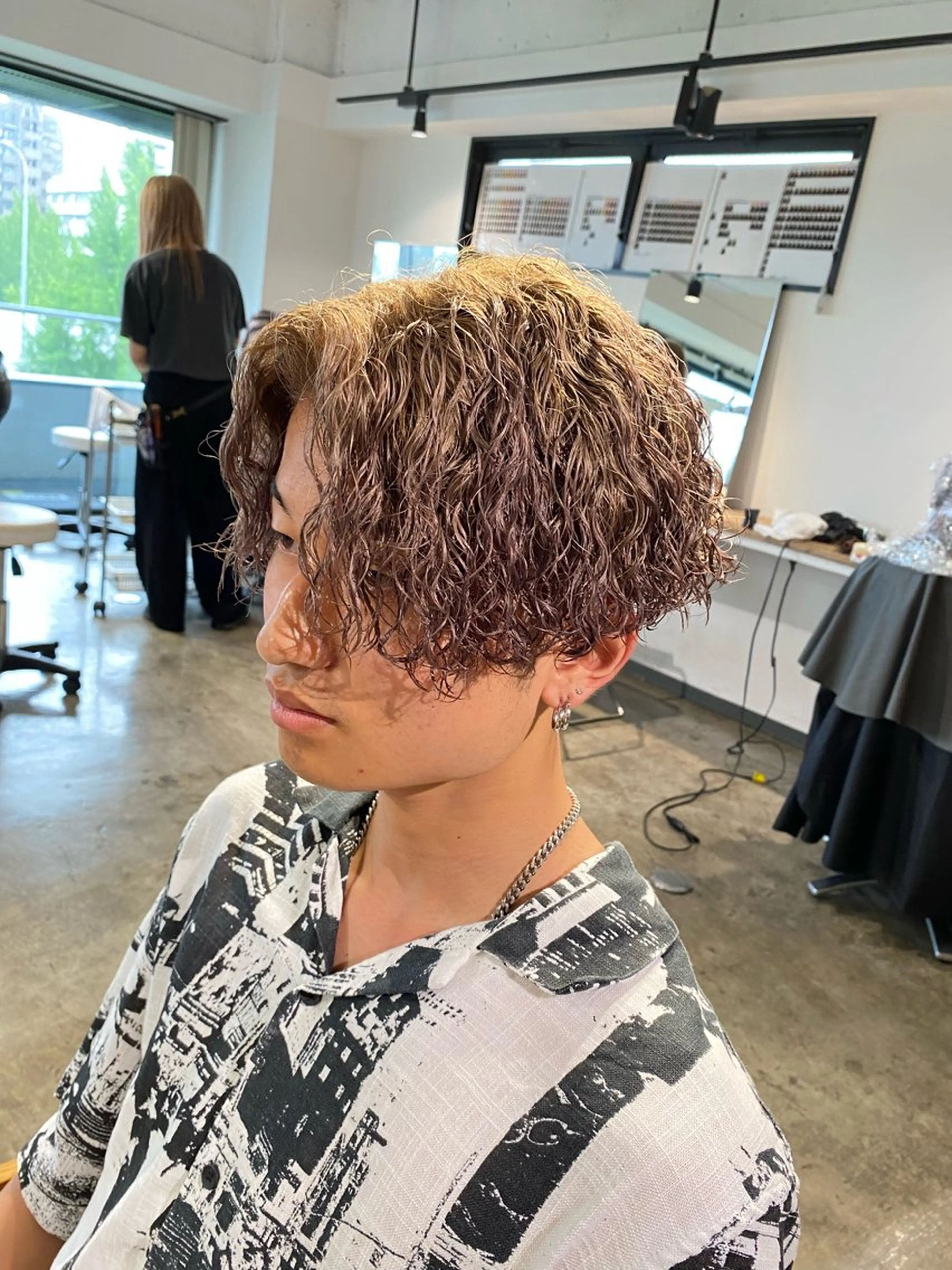 カラー パーマ メンズ メンズブリーチ メンズパーマ ブリーチ メンズパーマ 特化/中川拓也のヘアスタイル