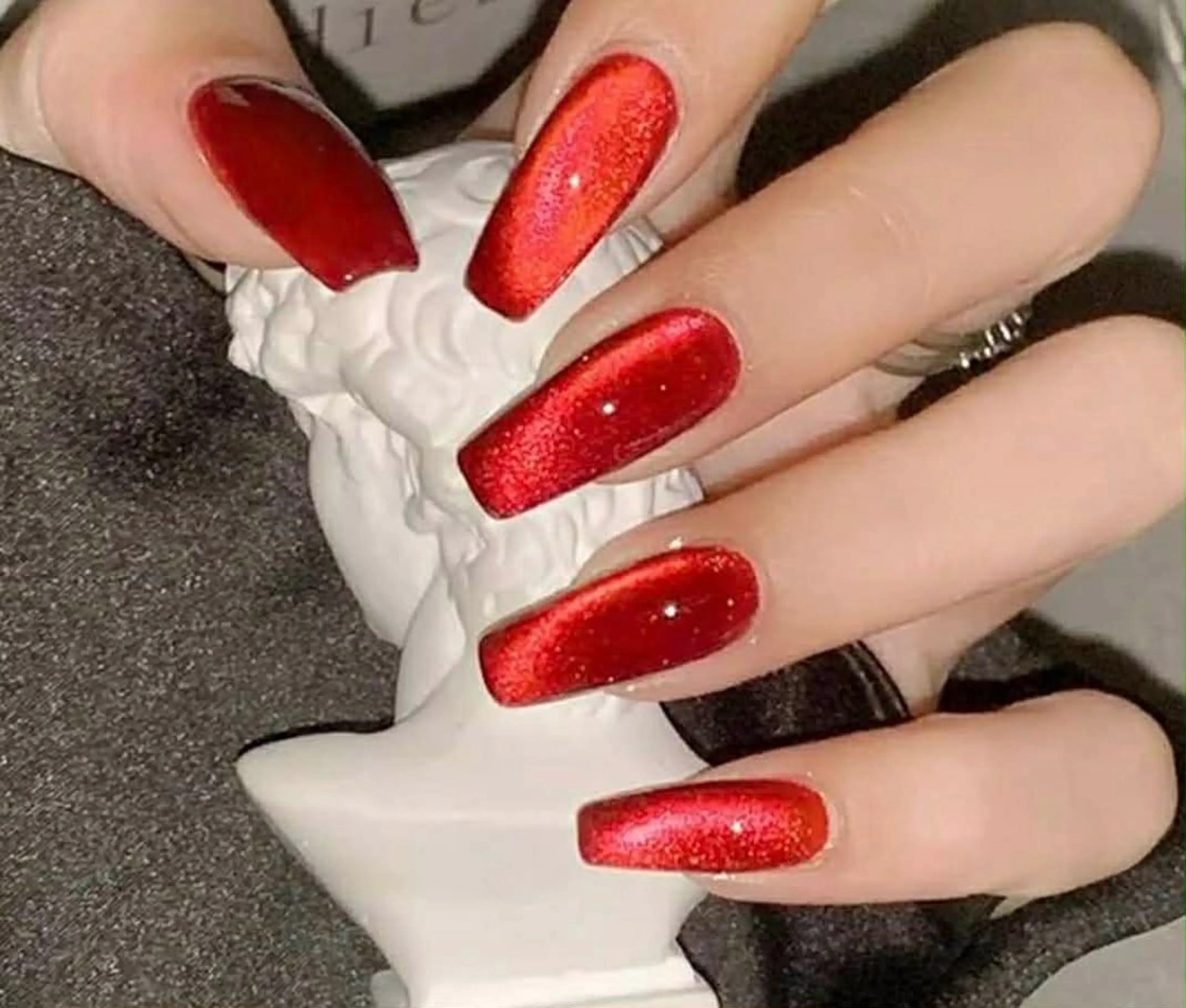 長さ出し10本+シンプル^ネイル ¥9800の写真