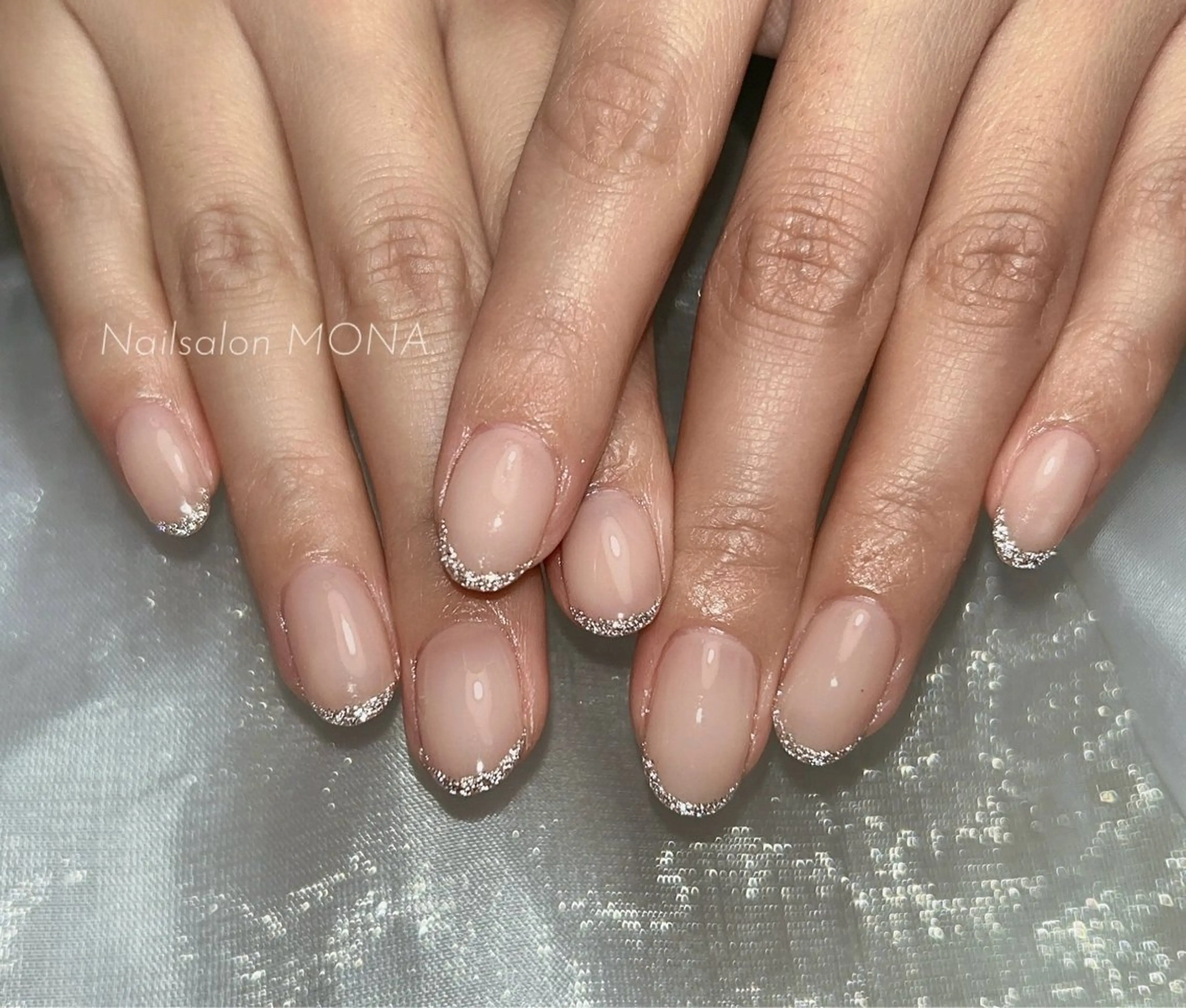 ネイル フラッシュネイル フレンチネイル ハンドネイル Nailsalon MONA.のネイルデザイン