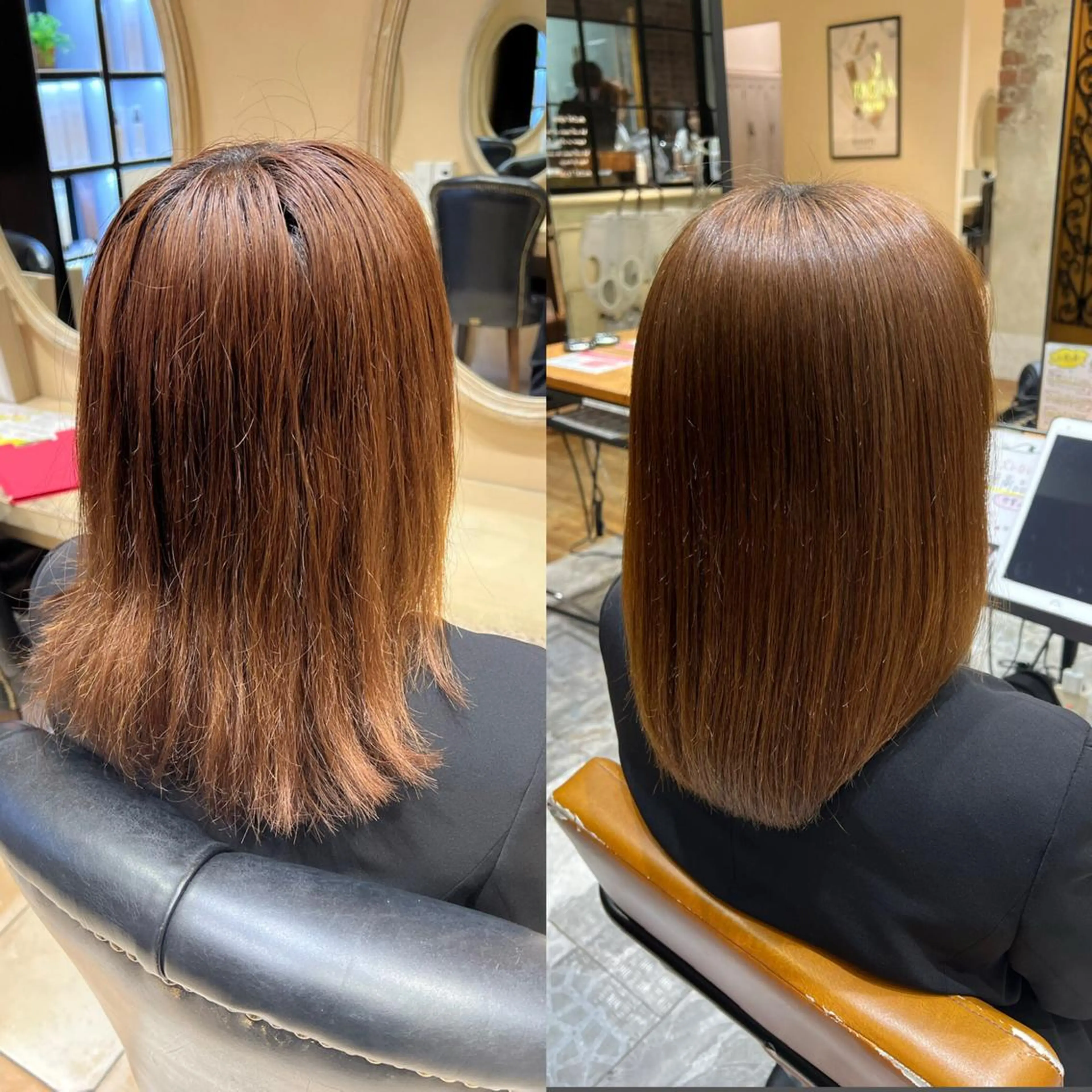 ミディアム カラー パーマ バレイヤージュ ブリーチ ケアブリーチ ダブルカラー ハイライトカラー カット 縮毛矯正 トリートメント 新宿✨顔周りカット 韓国ヘア/坂本亜裟海のヘアスタイル