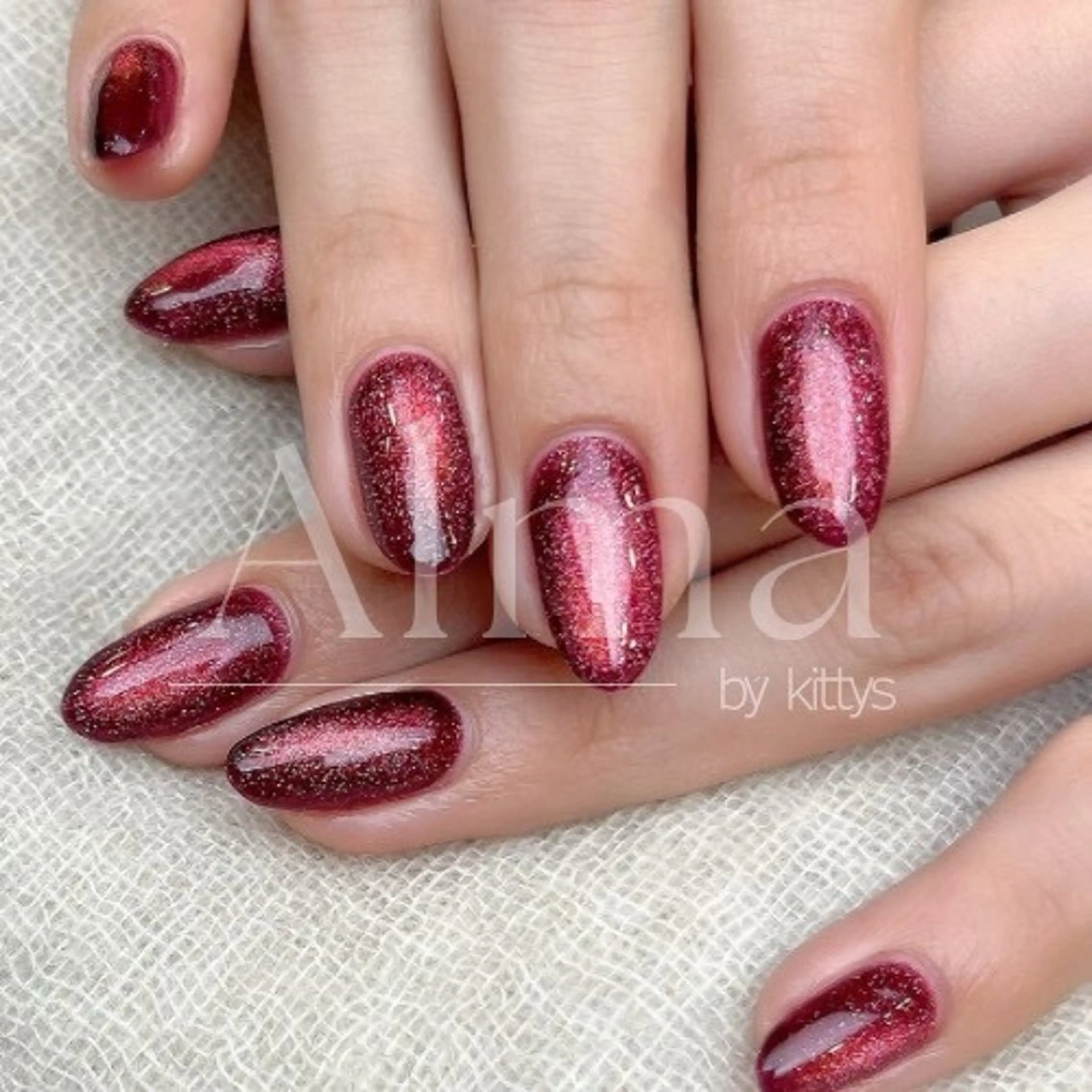 ネイル バレンタイン ハンドネイル Alma by kittys 谷保店所属・Alma chitoseのネイルデザイン
