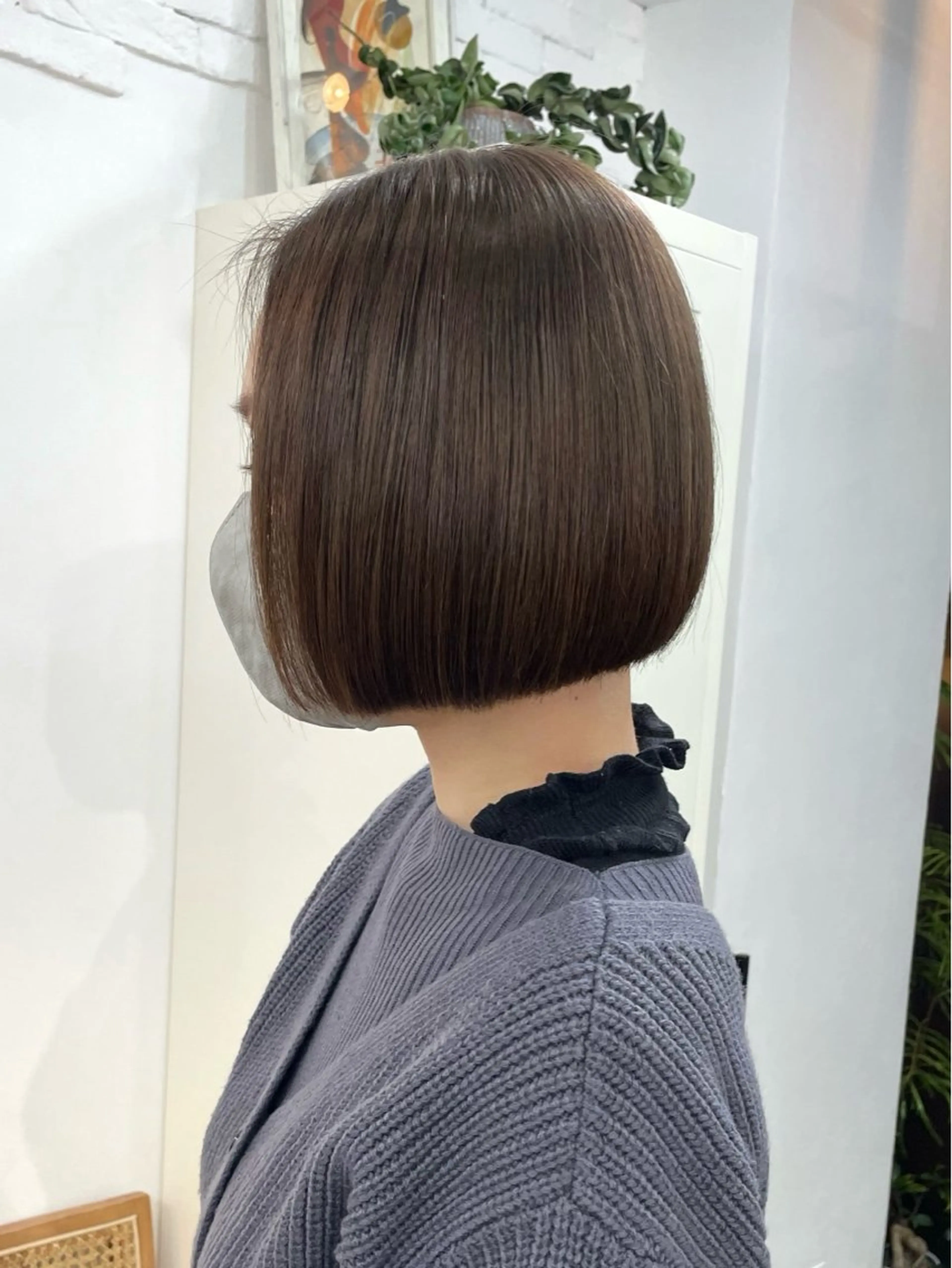ショート カラー ブリーチ 透明感カラー ダブルカラー グレージュ ブリーチなしカラー ヘアカラー トリートメント ✨髪質改善✨原宿 えのもと　はなのヘアスタイル