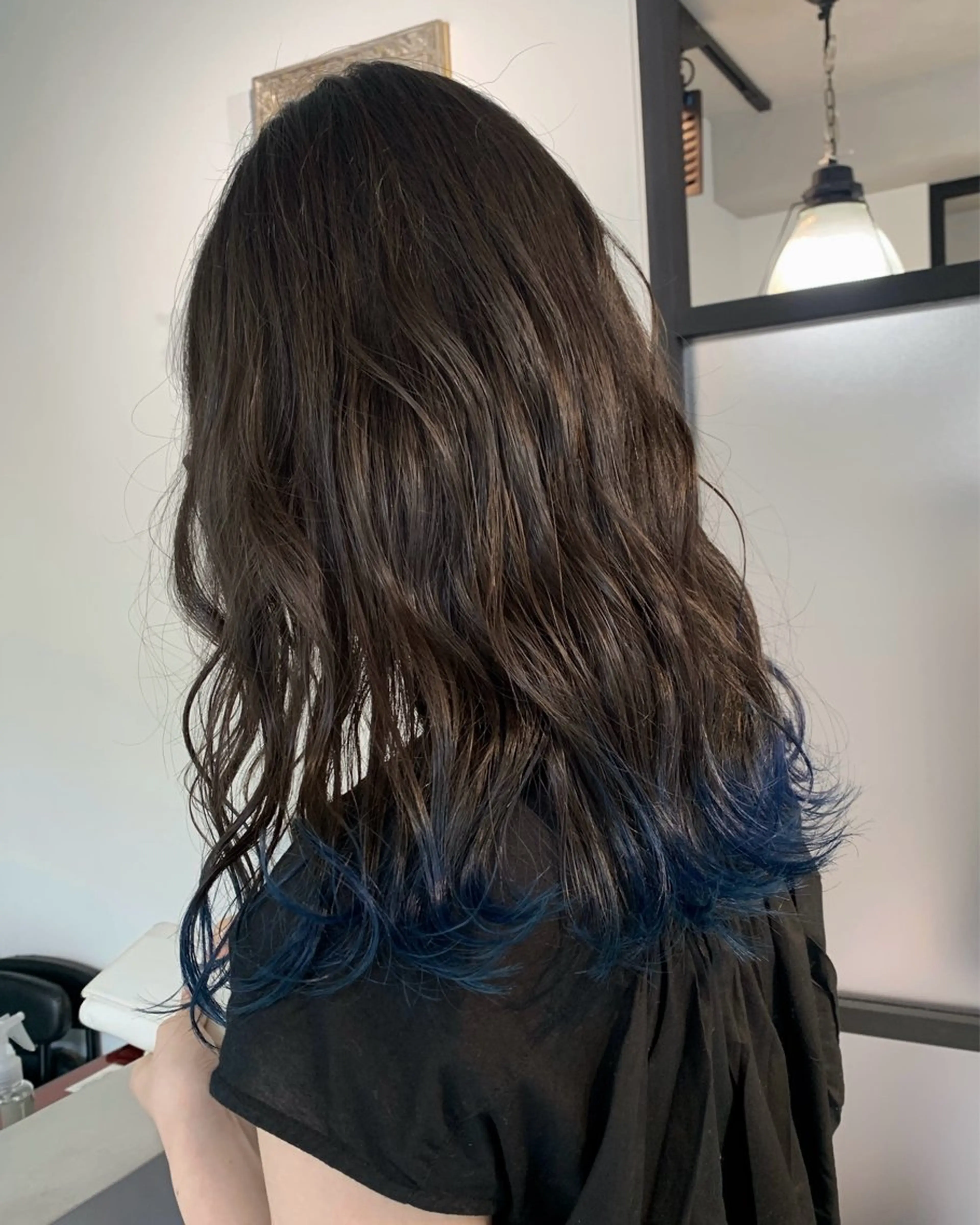 セミロング カラー ヘアアレンジ ✨艶カラー/韓国ヘア ✨momoriのヘアスタイル