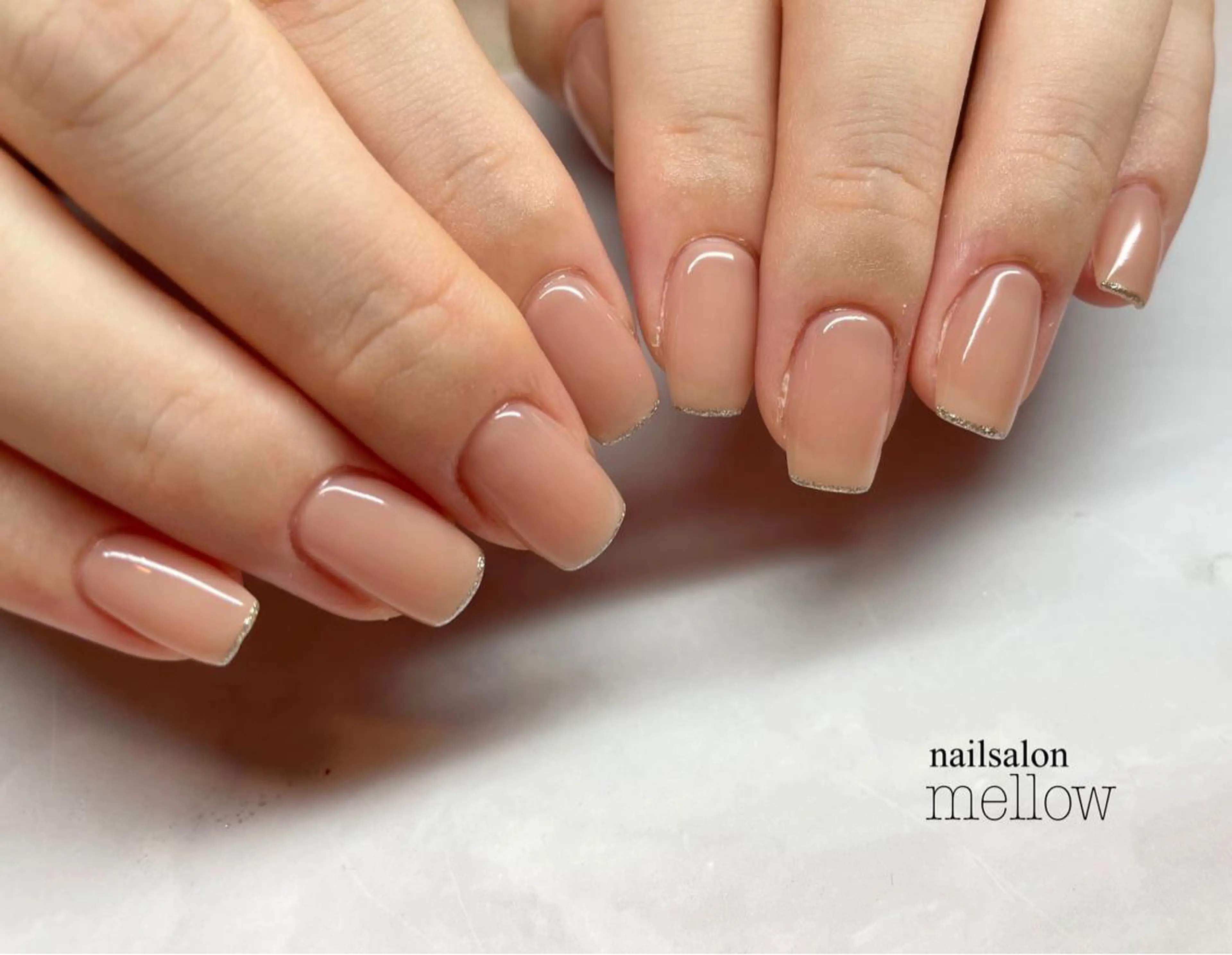 ネイル ブラウン ラメ(グリッター) 大山 浩美のネイルデザイン