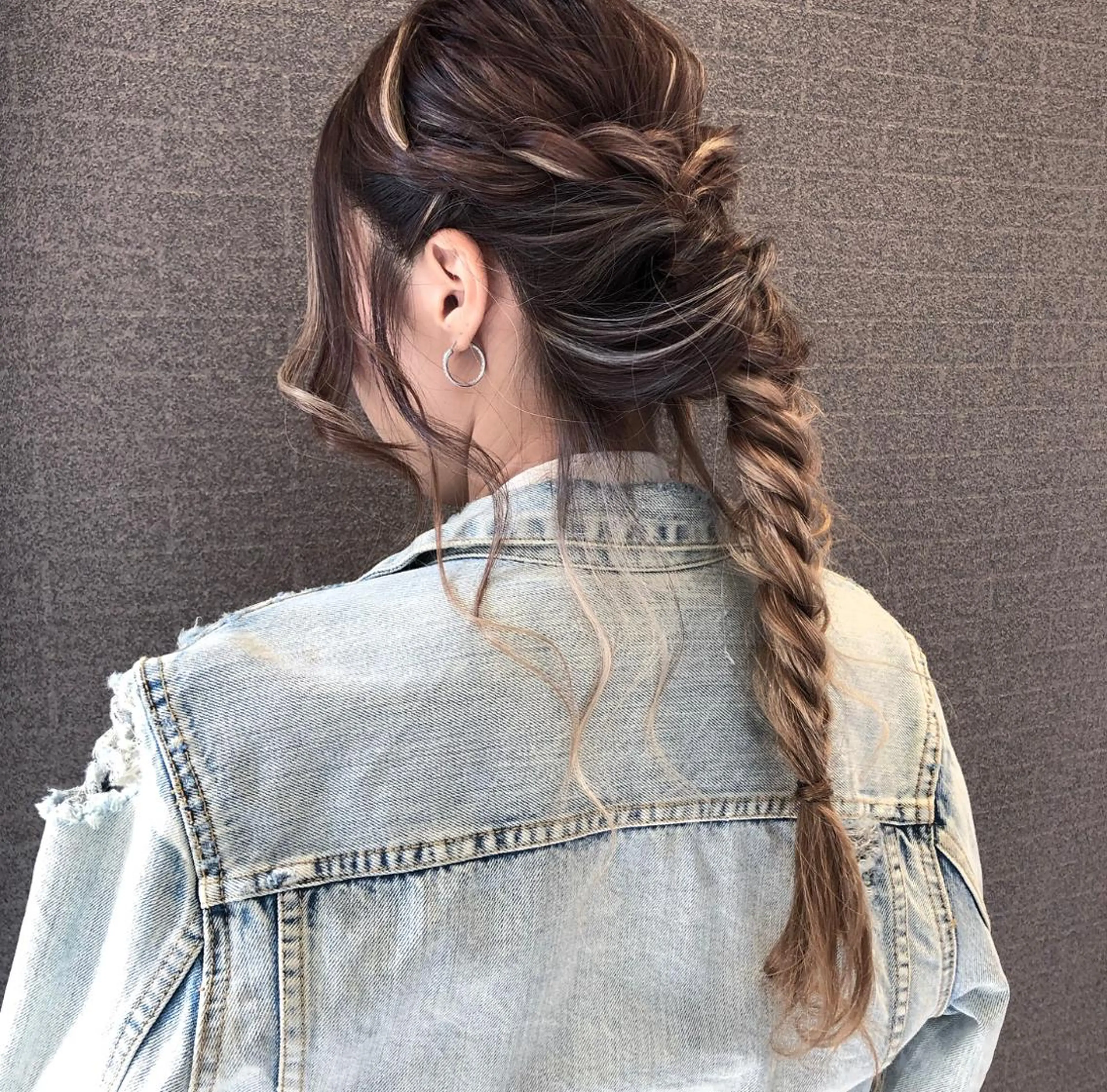 セミロング カラー ヘアアレンジ アンドウ ユウ/ レイヤーカット/韓国のヘアスタイル