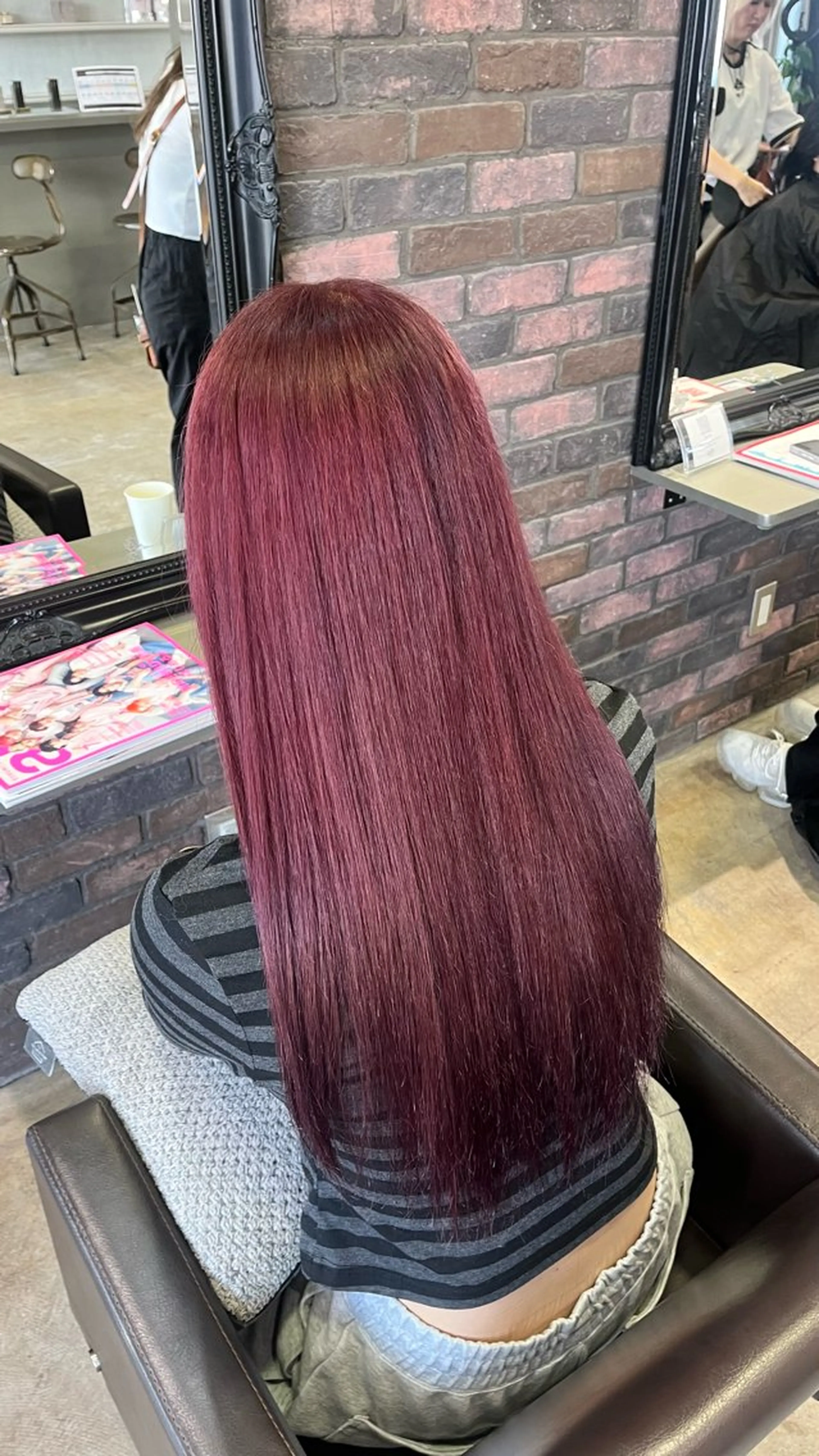 ロング カラー ヘアカラー Glimpseあやね 🎀大濠のヘアスタイル