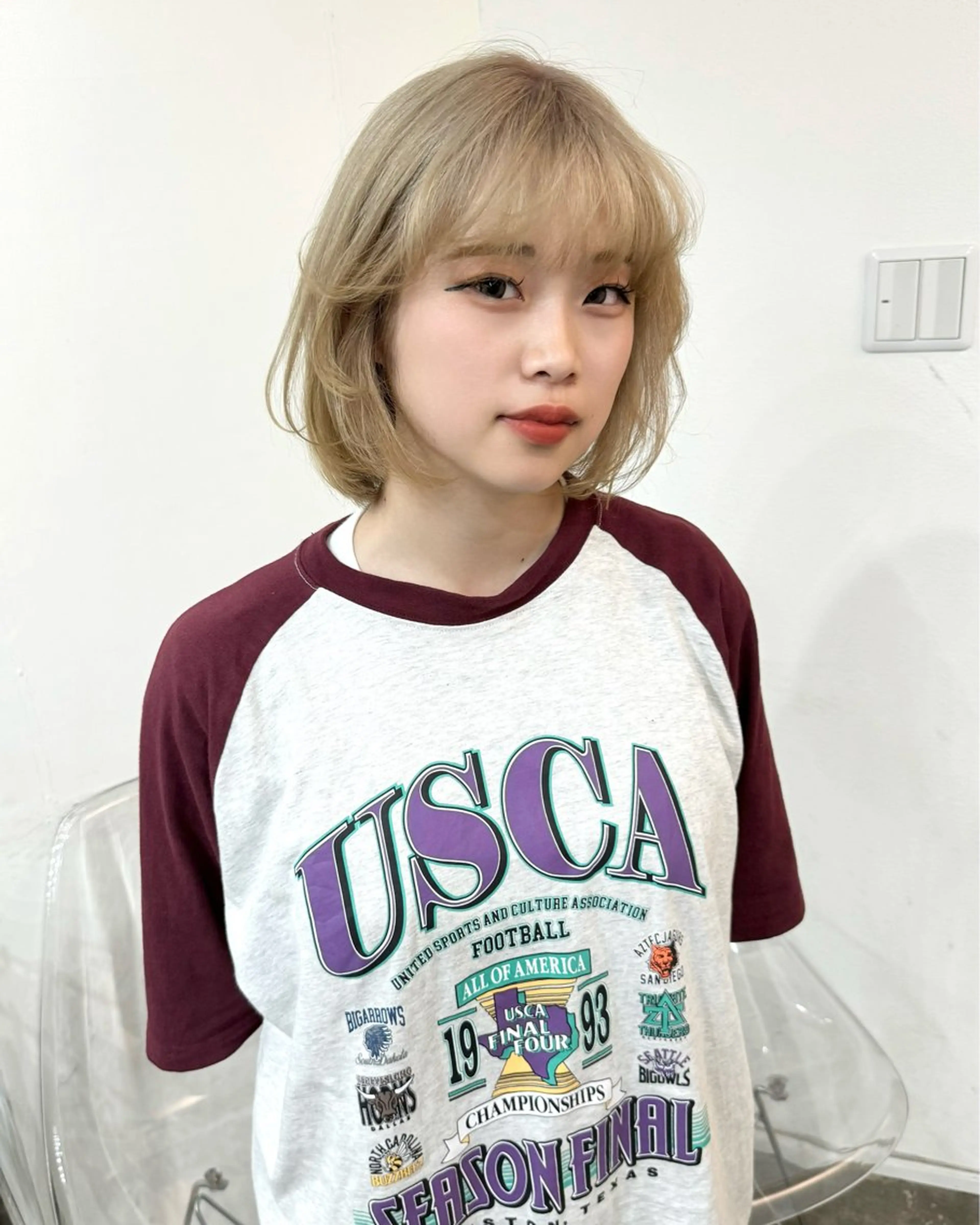 ショート カラー 透明感ワンカラー梅田 ダブルカラー/川上のヘアスタイル