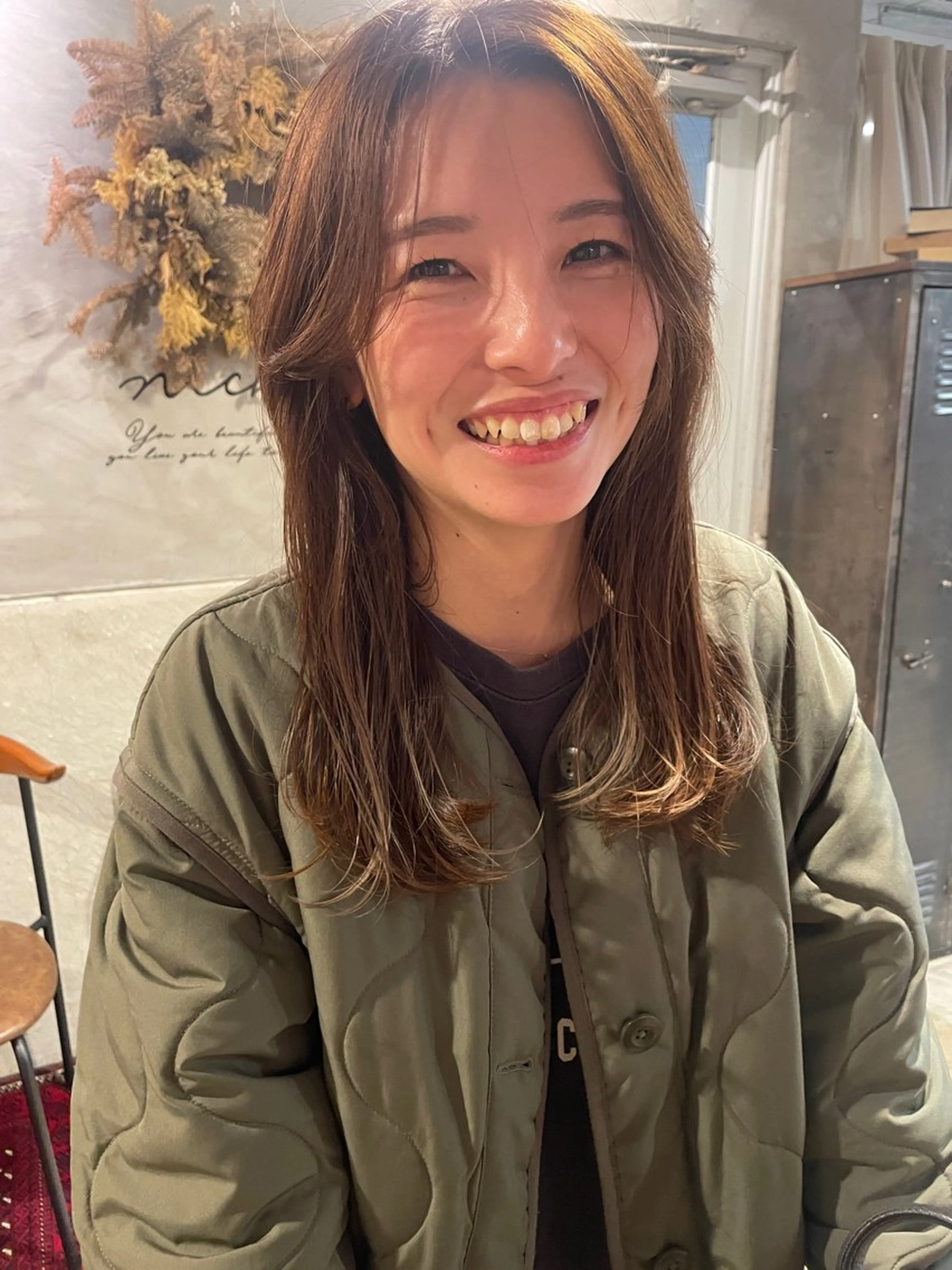 ロング 韓国風ヘア カット ヘアカラー トリートメント さの あやねのヘアスタイル