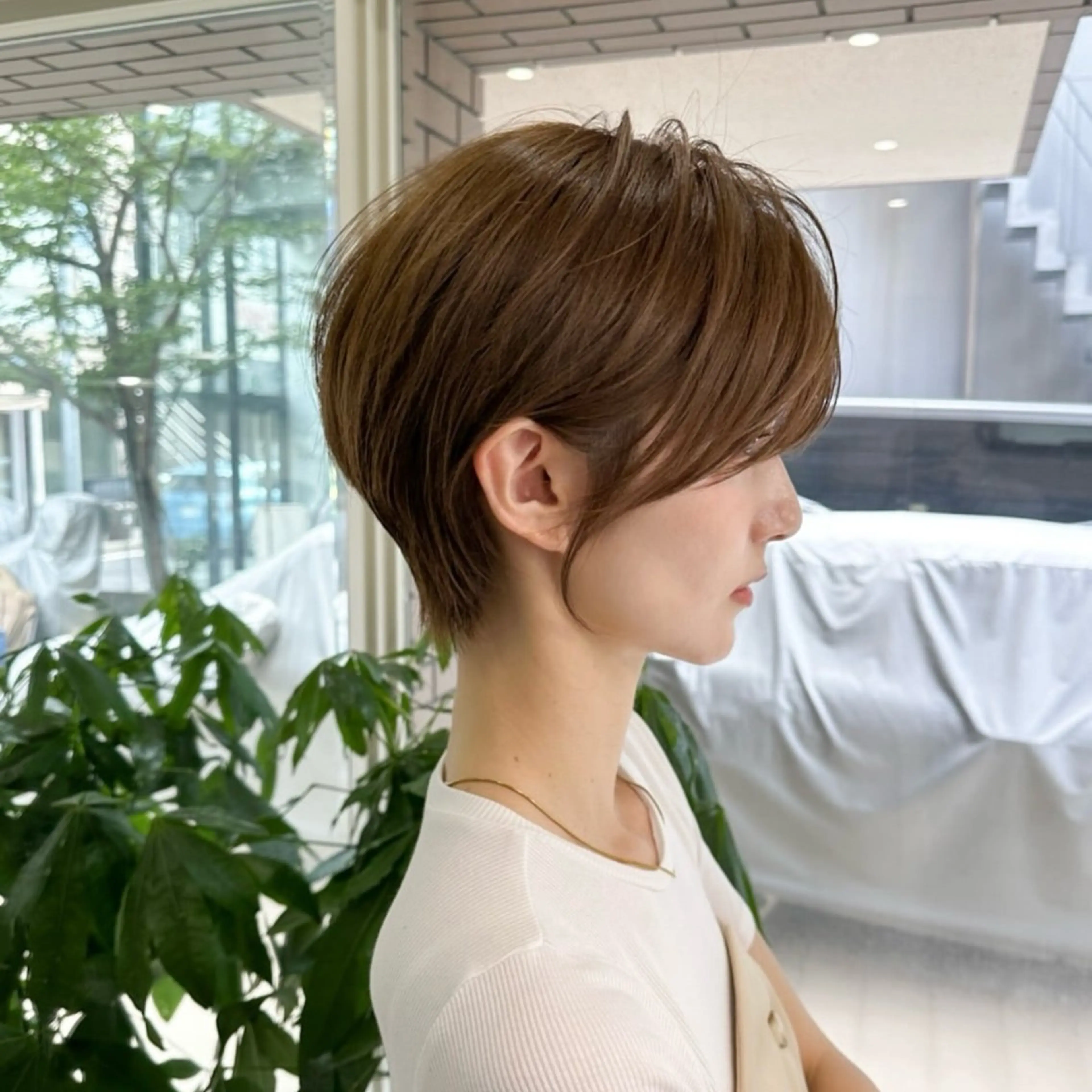 ショート 透明感カラー ふうか　渋谷のヘアスタイル