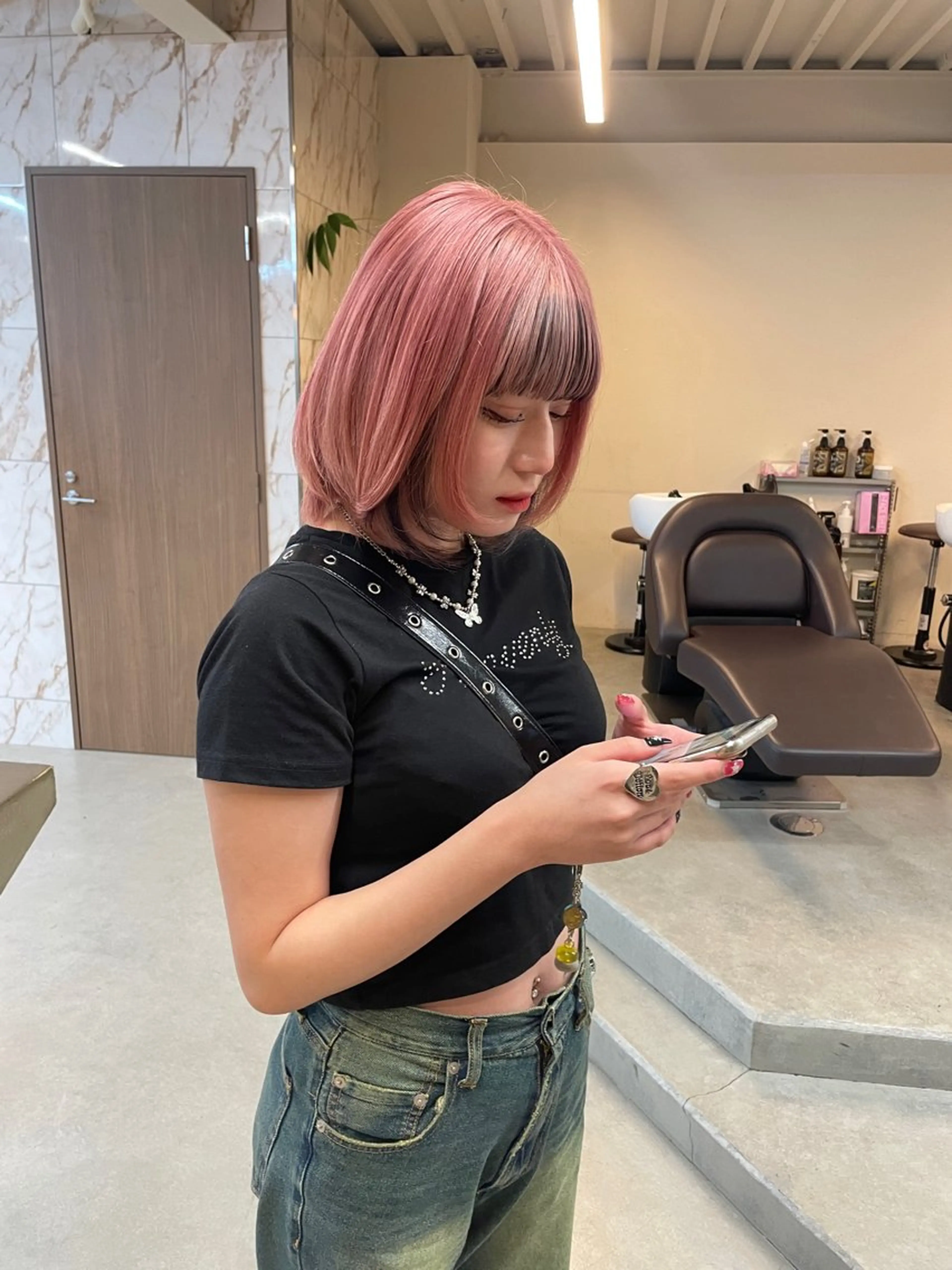 ミディアム カラー 韓国風ヘア ヘアカラー トリートメント ヘアセット Masena所属・💎韓国風レイヤー /ボブ💎Namiのヘアスタイル