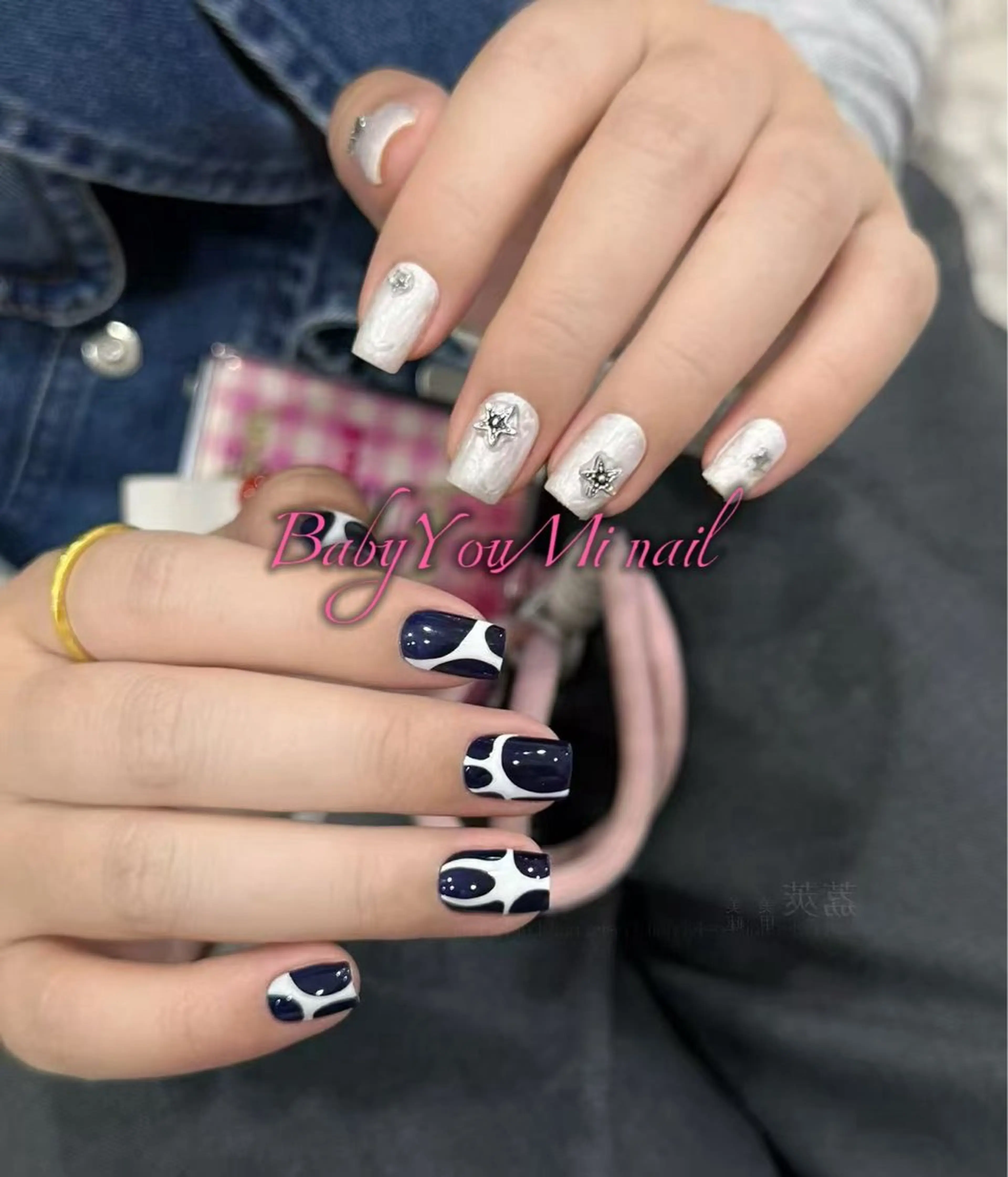 ネイル オーロラネイル 成人式 フットネイル フレンチネイル ジェルネイル ハンドネイル Oomiya 服部のネイルデザイン
