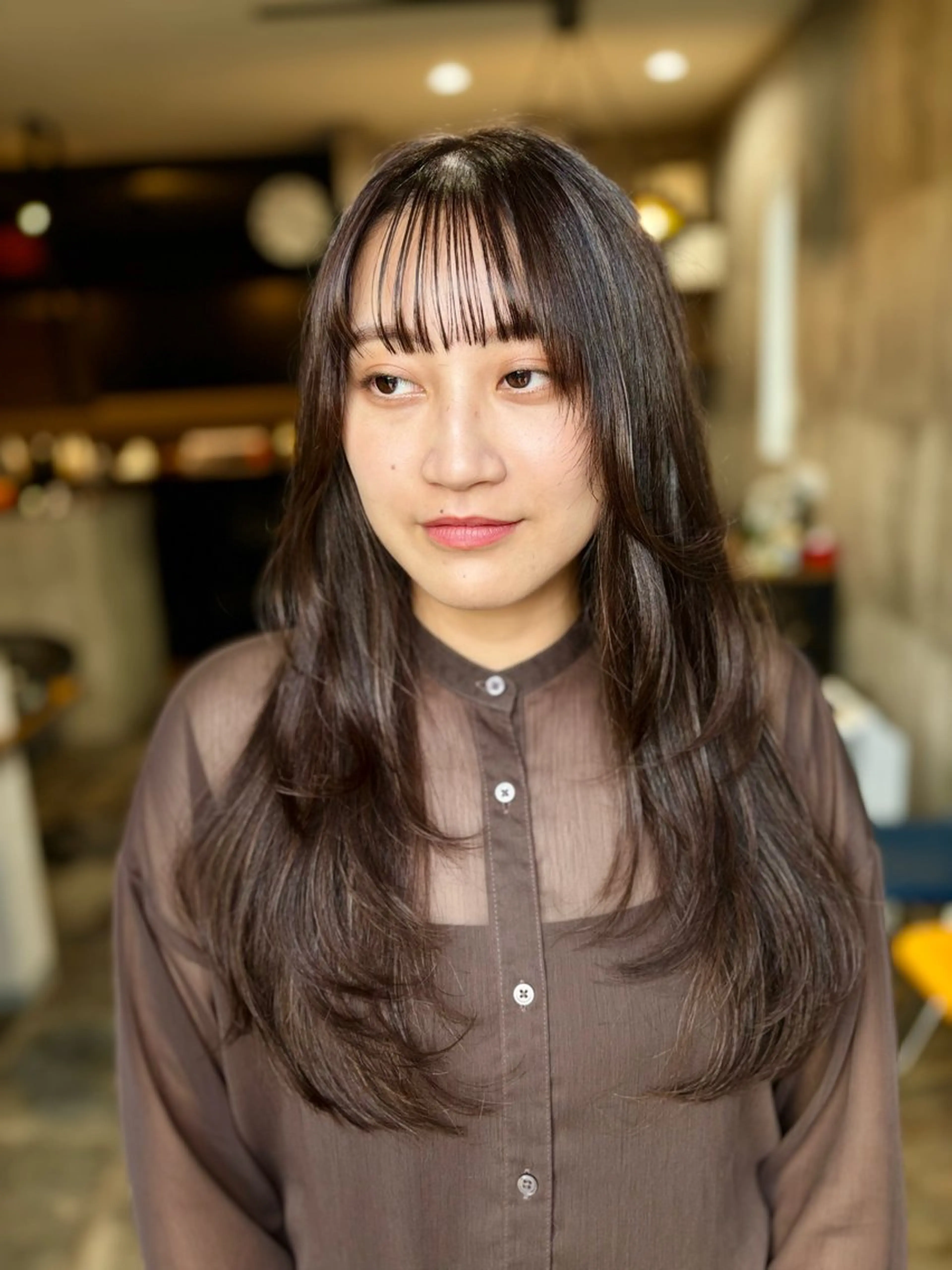 ロング レイヤーカット カット ヘアカラー トリートメント Welila by haku所属・Yuuki ウェリラバイハクのヘアスタイル