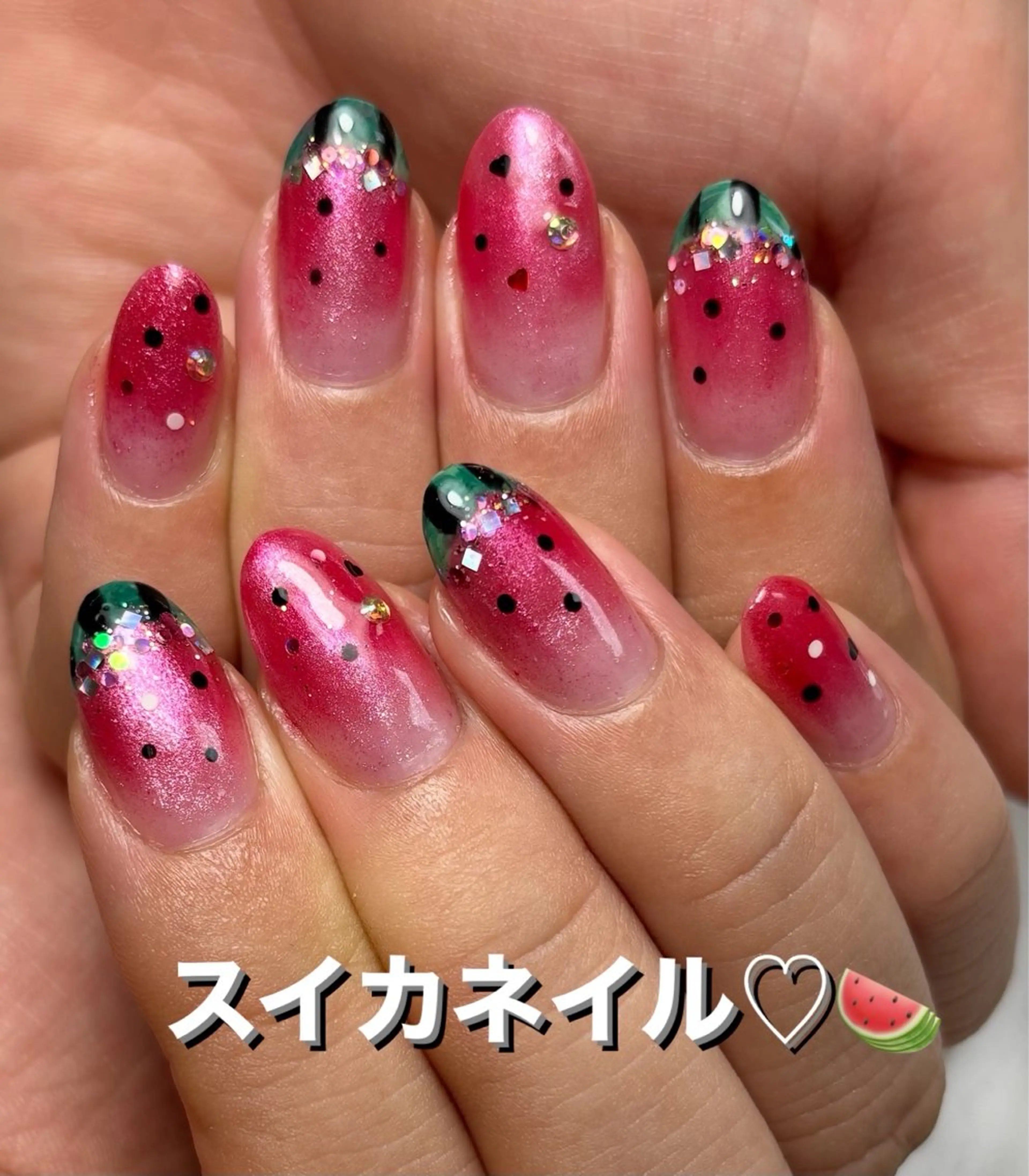 ネイル 夏ネイル ハンドネイル Belle　ネイル＆ ホワイトニングサロンのネイルデザイン