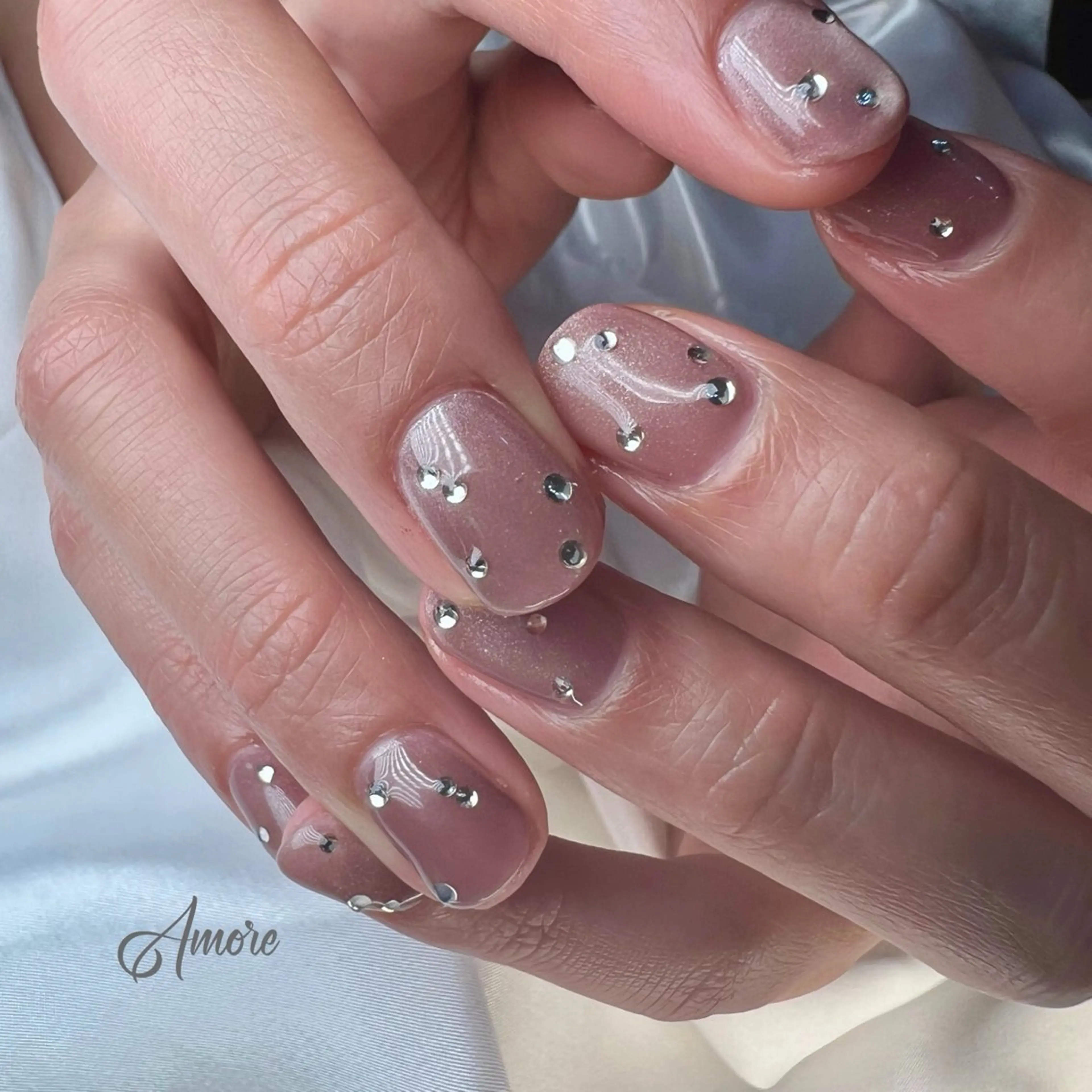 ネイル ジェルネイル キラキラネイル 韓国ネイル マグネットネイル パラジェル You kyehwaのネイルデザイン