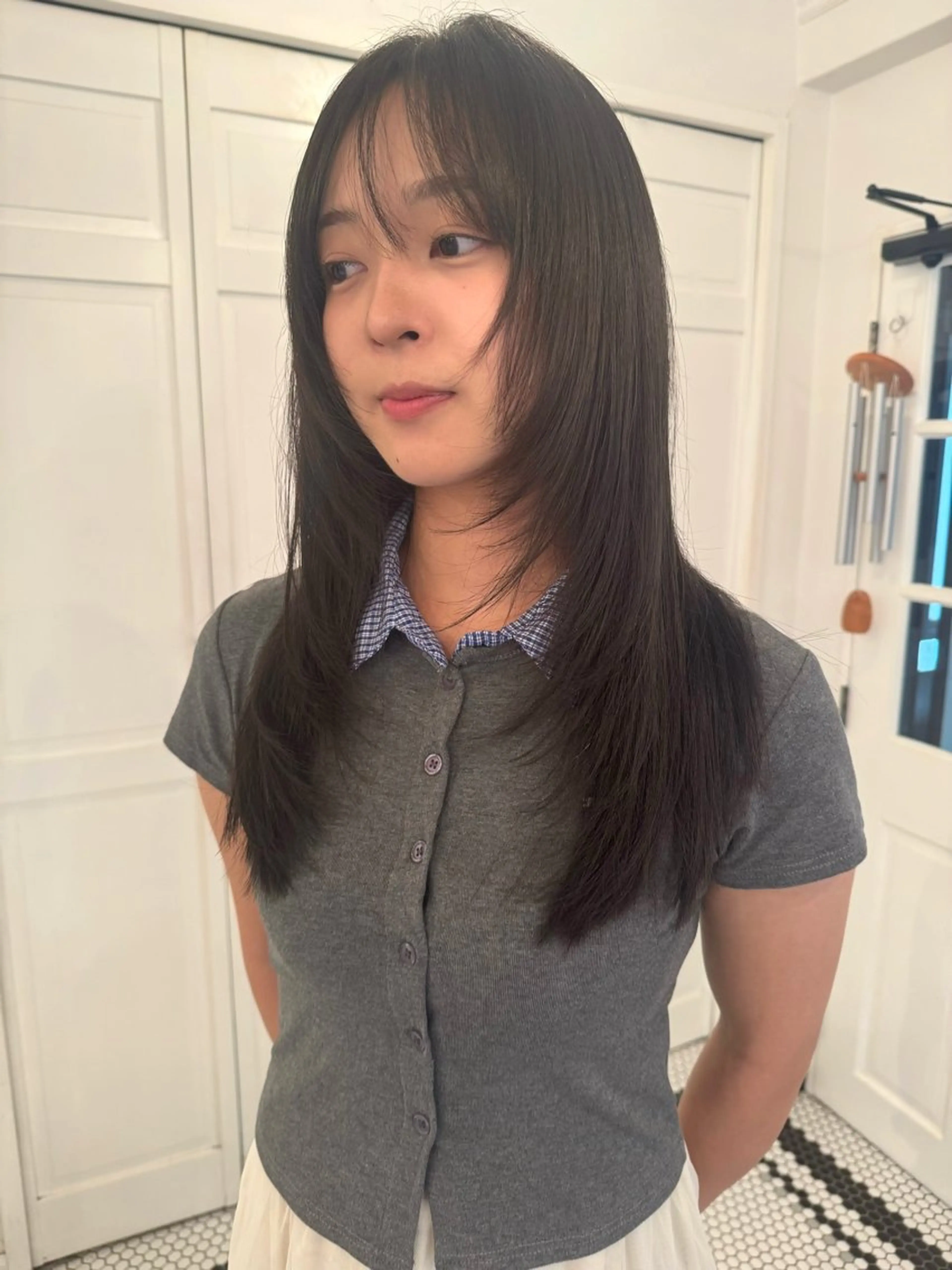 カラー カット ヘアカラー ブリーチカラー🎀 韓国風/寺門美優のヘアスタイル