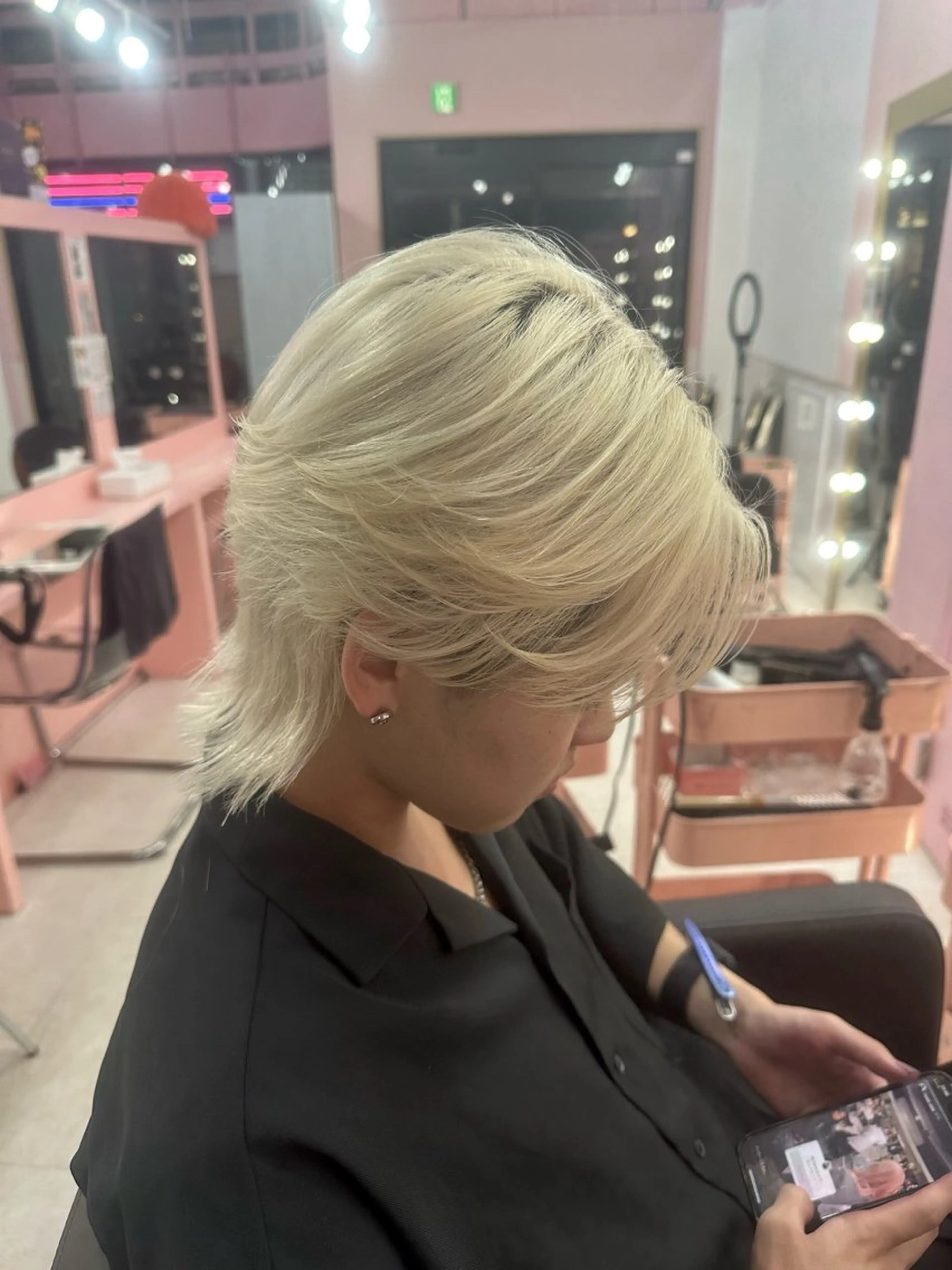 メンズ カット ニュアンス/フェザー /ウルフ/伶馬のヘアスタイル