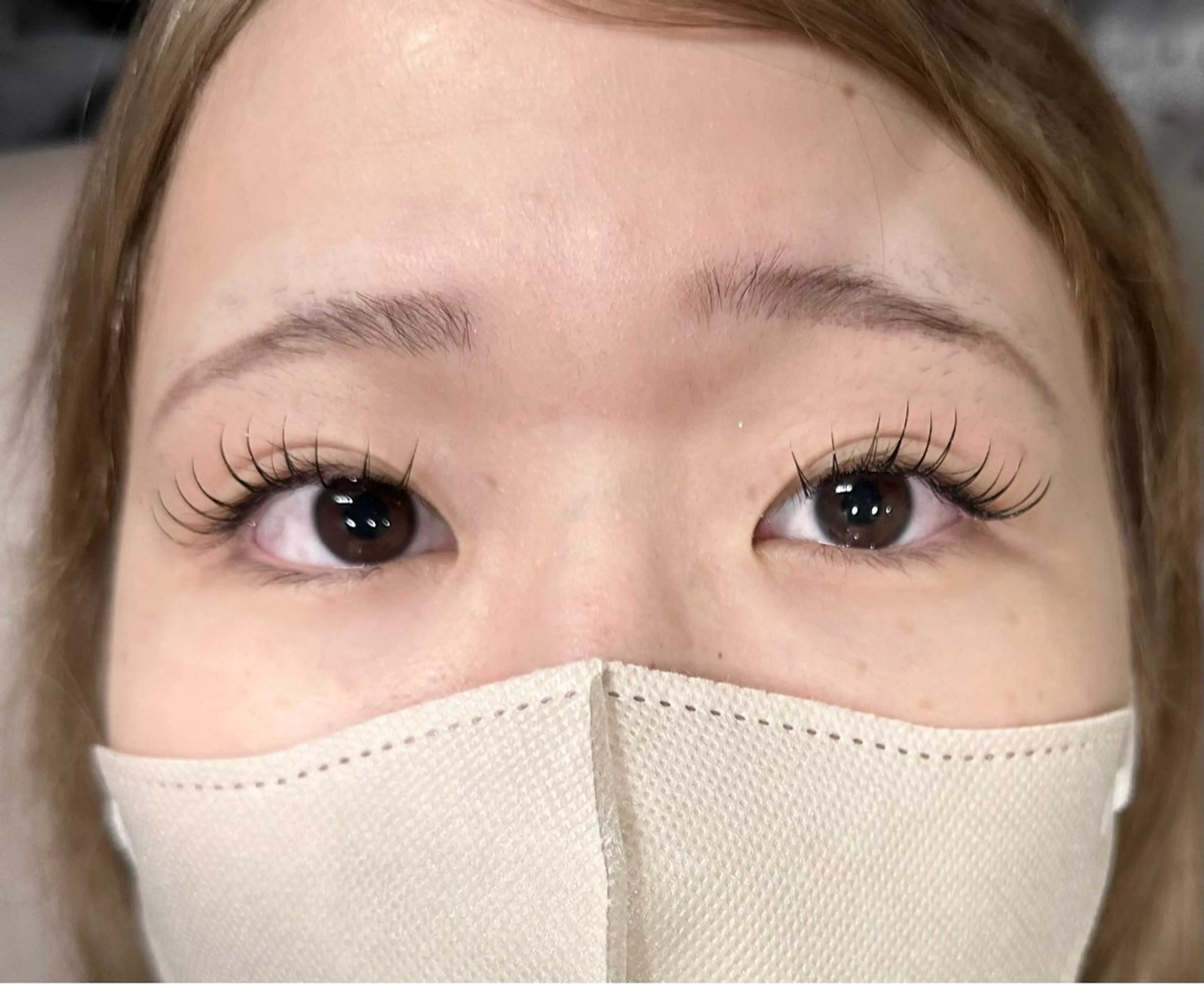 マツエク・マツパ フラットラッシュ 🤍束感マツエク /難波/moe/🤍のマツエク・マツパデザイン