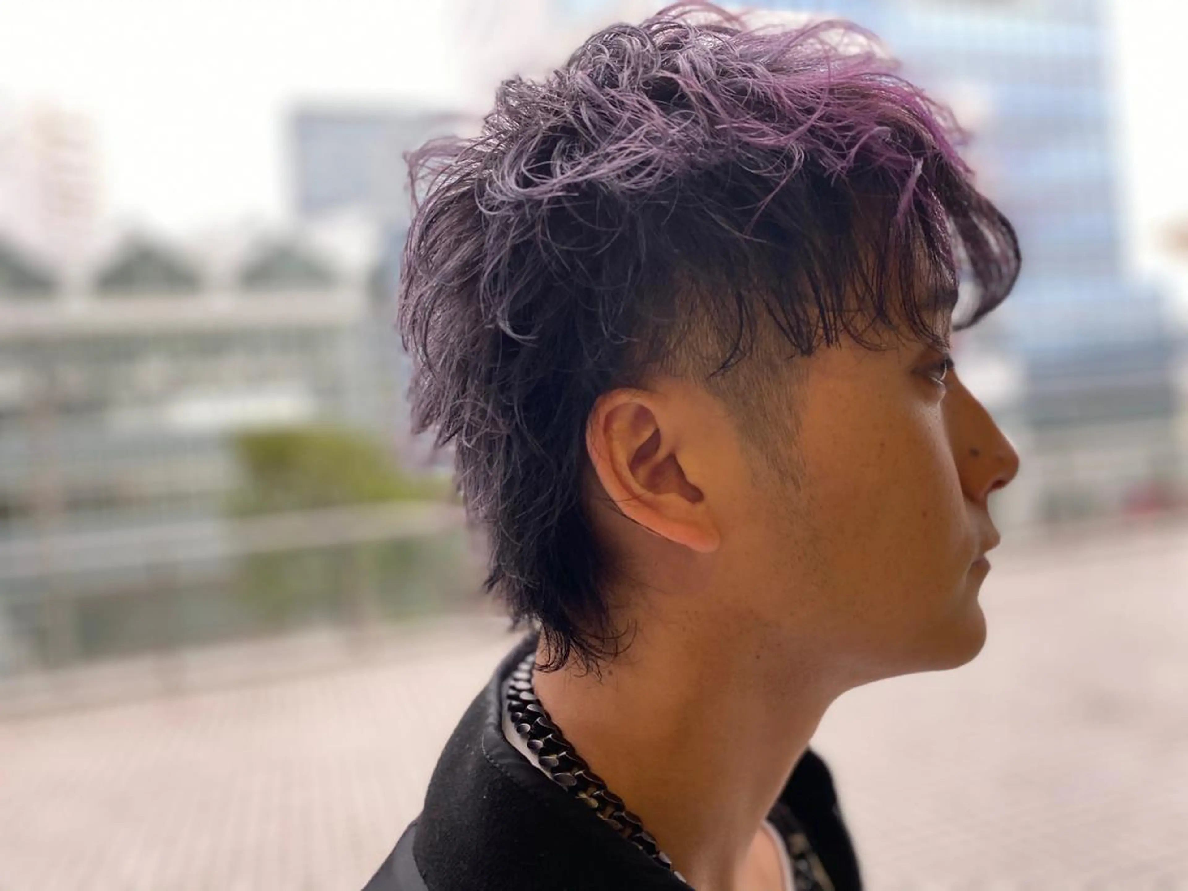 ショート メンズ メンズブリーチ メンズパーマ メンズウルフカット ウルフカット Kobayashi ハイライト/ショートのヘアスタイル