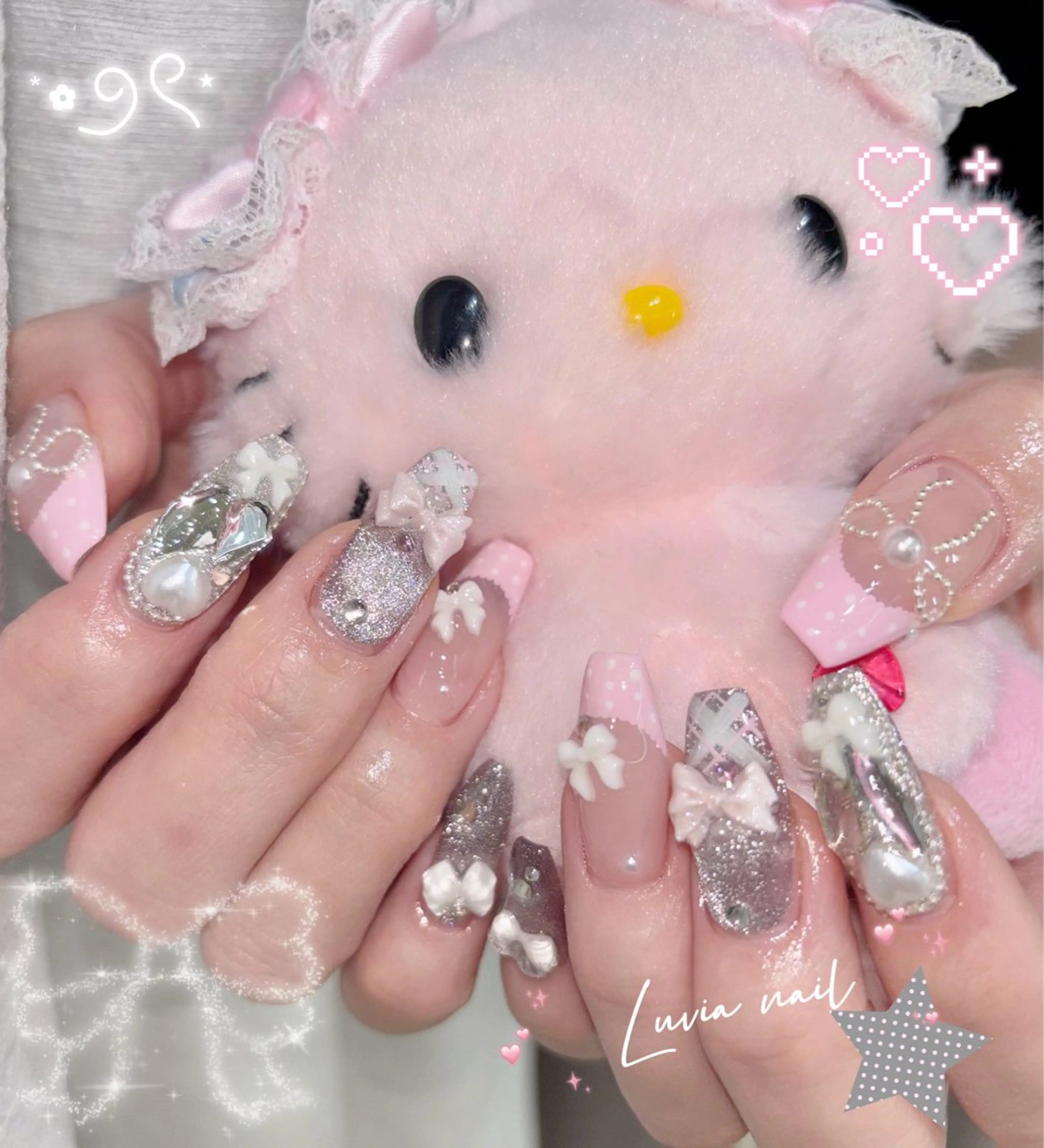 ジェルスカルプ長さだし10本✨大人可愛いプレミアム・トレンド定額コース🎀の写真