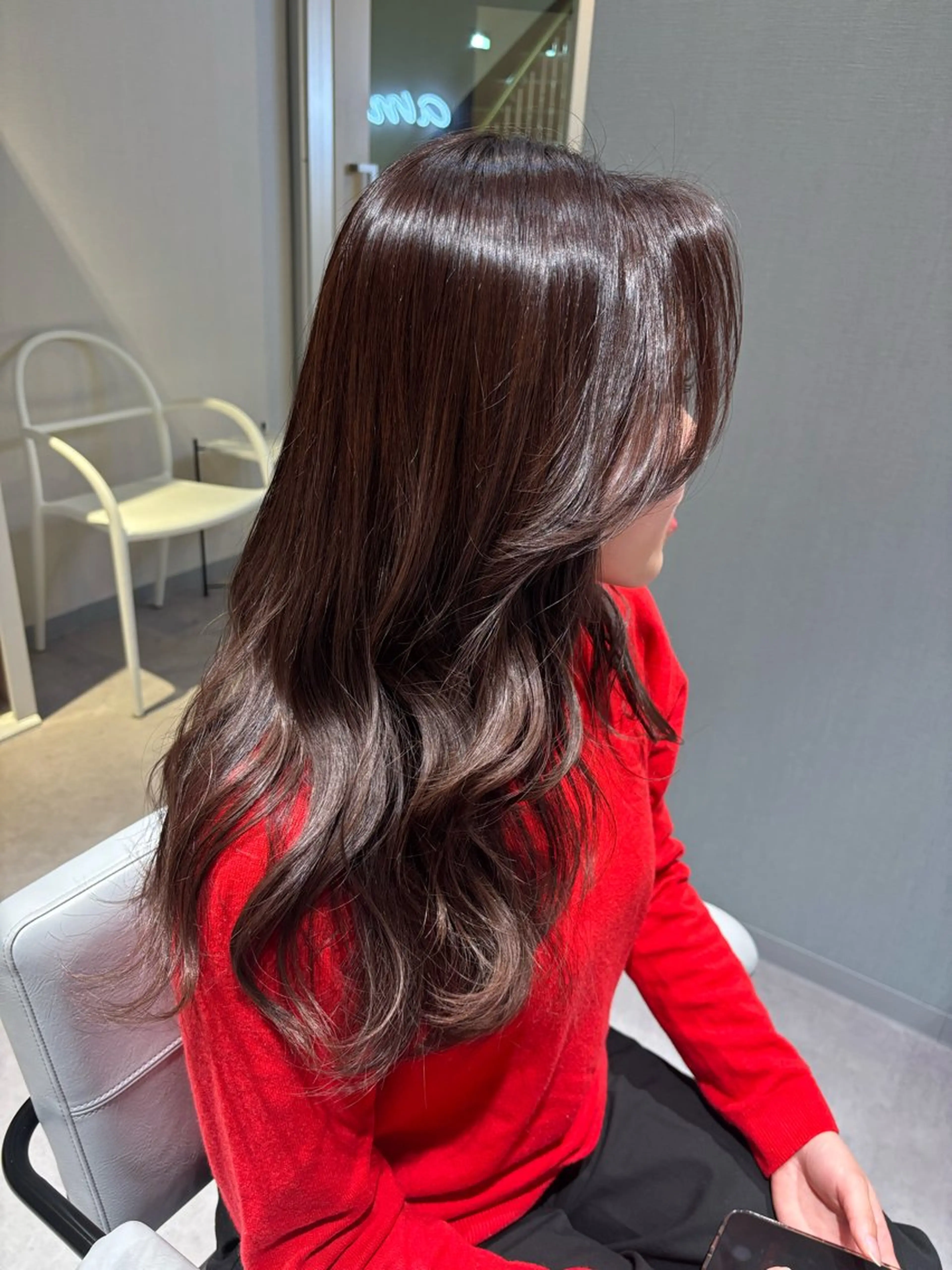 ミディアム カラー ブラウンカラー ケアカラー ラベンダーカラー ヘアカラー 🌸SAORI /透明感カラー🌸のヘアスタイル