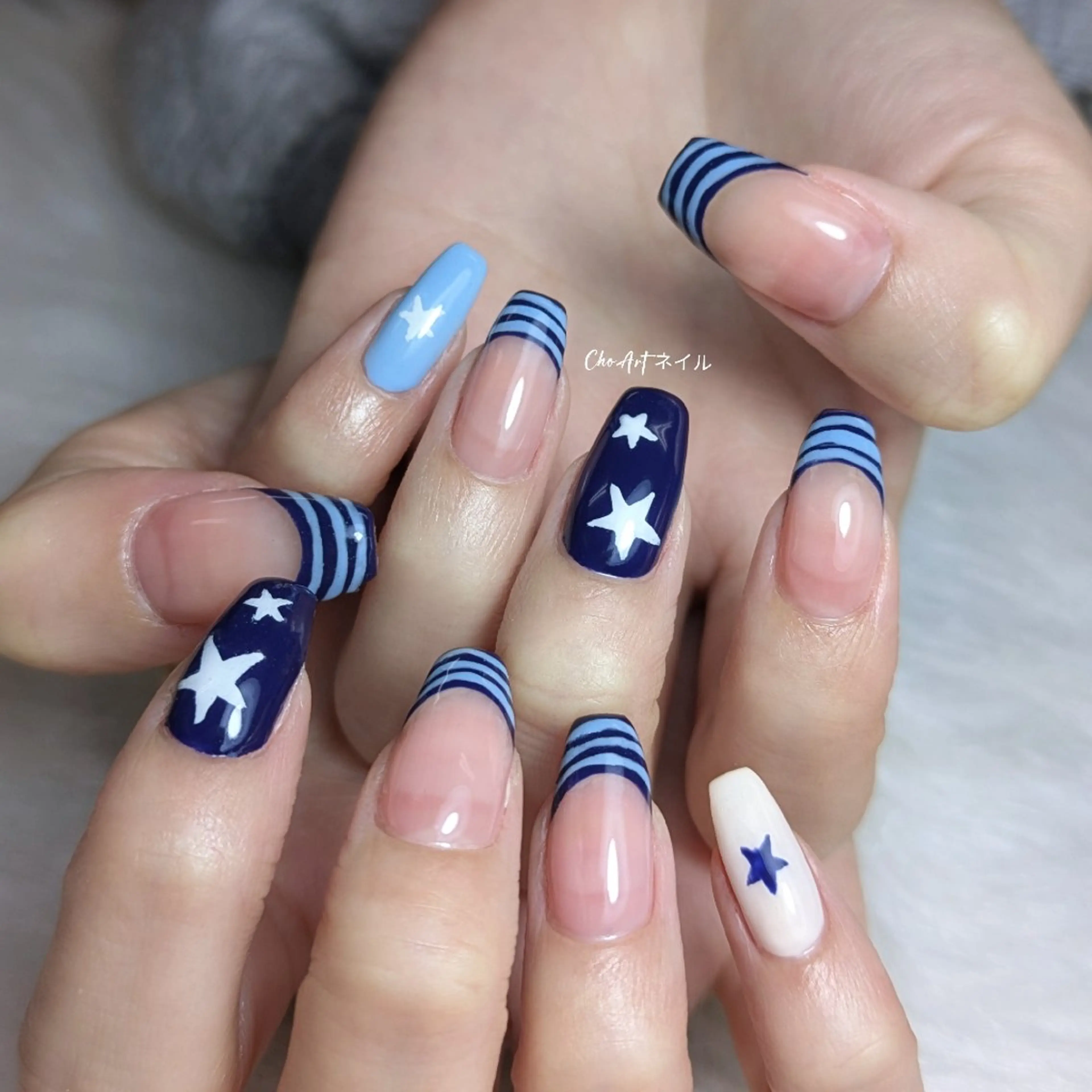 ネイル アートネイル フレンチネイル ハロウィン キラキラネイル ラメ(グリッター) Cho Artネイル所属・Cho Art ネイルのネイルデザイン