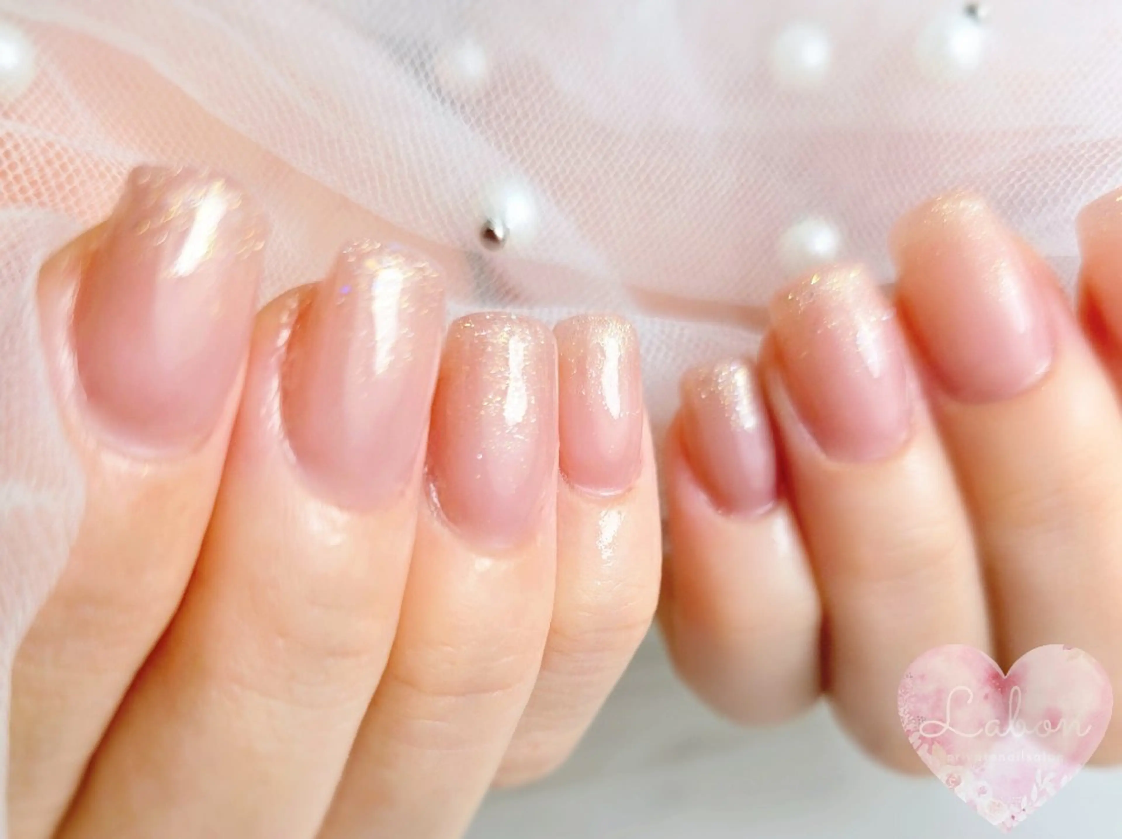 ネイル ラメ(グリッター) オフィスネイル Nail salon LABONのネイルデザイン