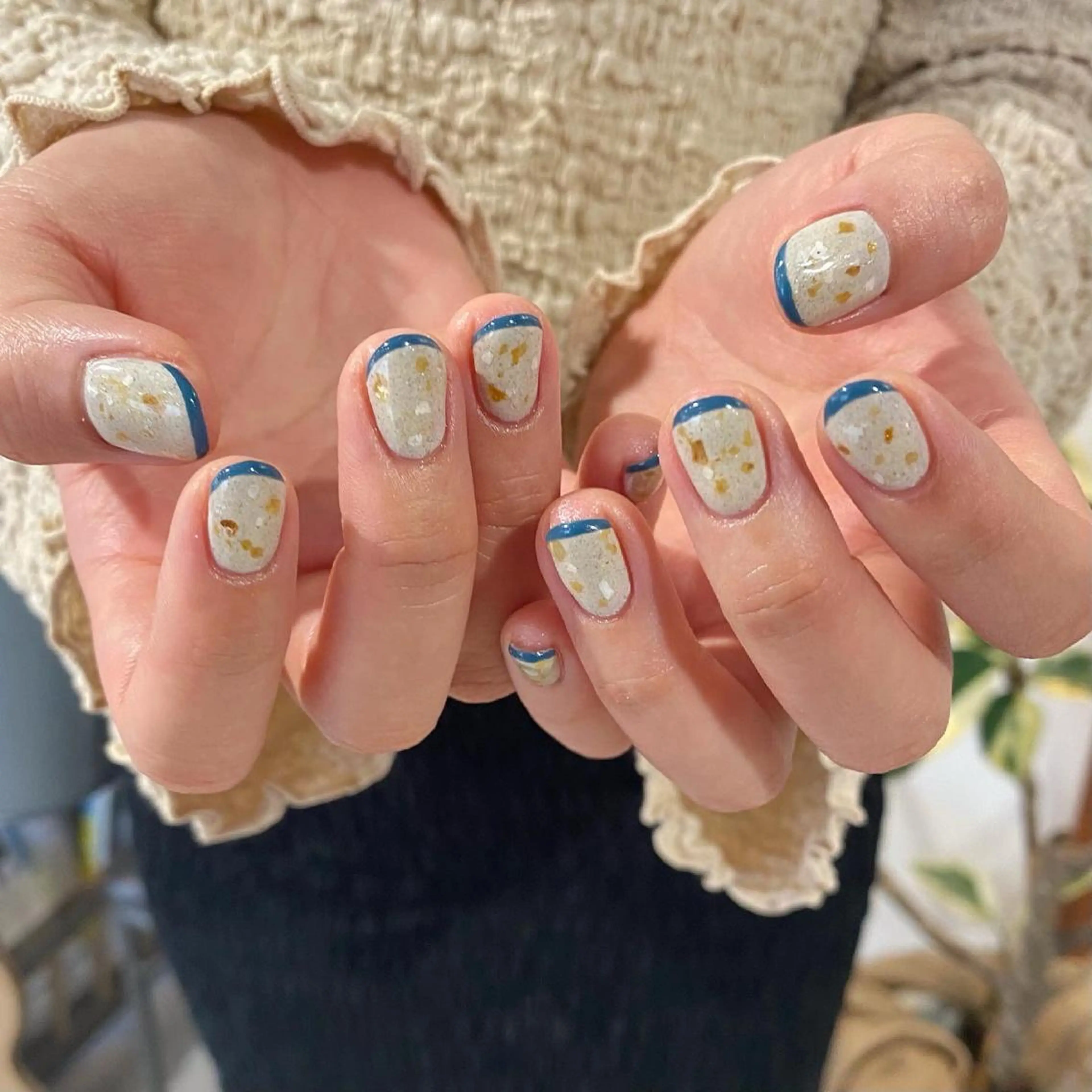 ネイル フレンチネイル ハンドネイル nable.所属・栗林 実莉のネイルデザイン