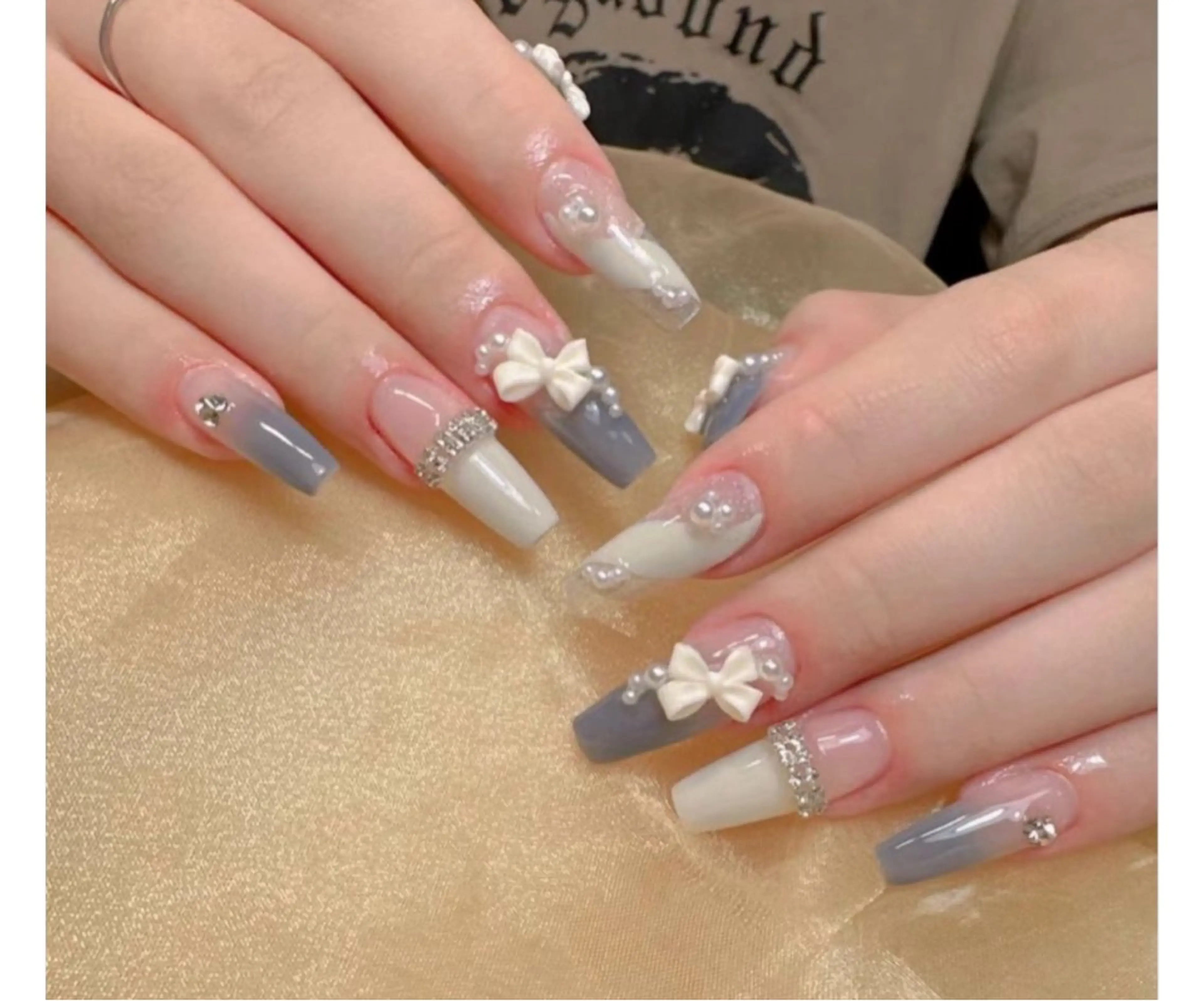 ネイル 長さ出し ロングネイル スカルプネイル ネイルチップ 小方 サトミのネイルデザイン