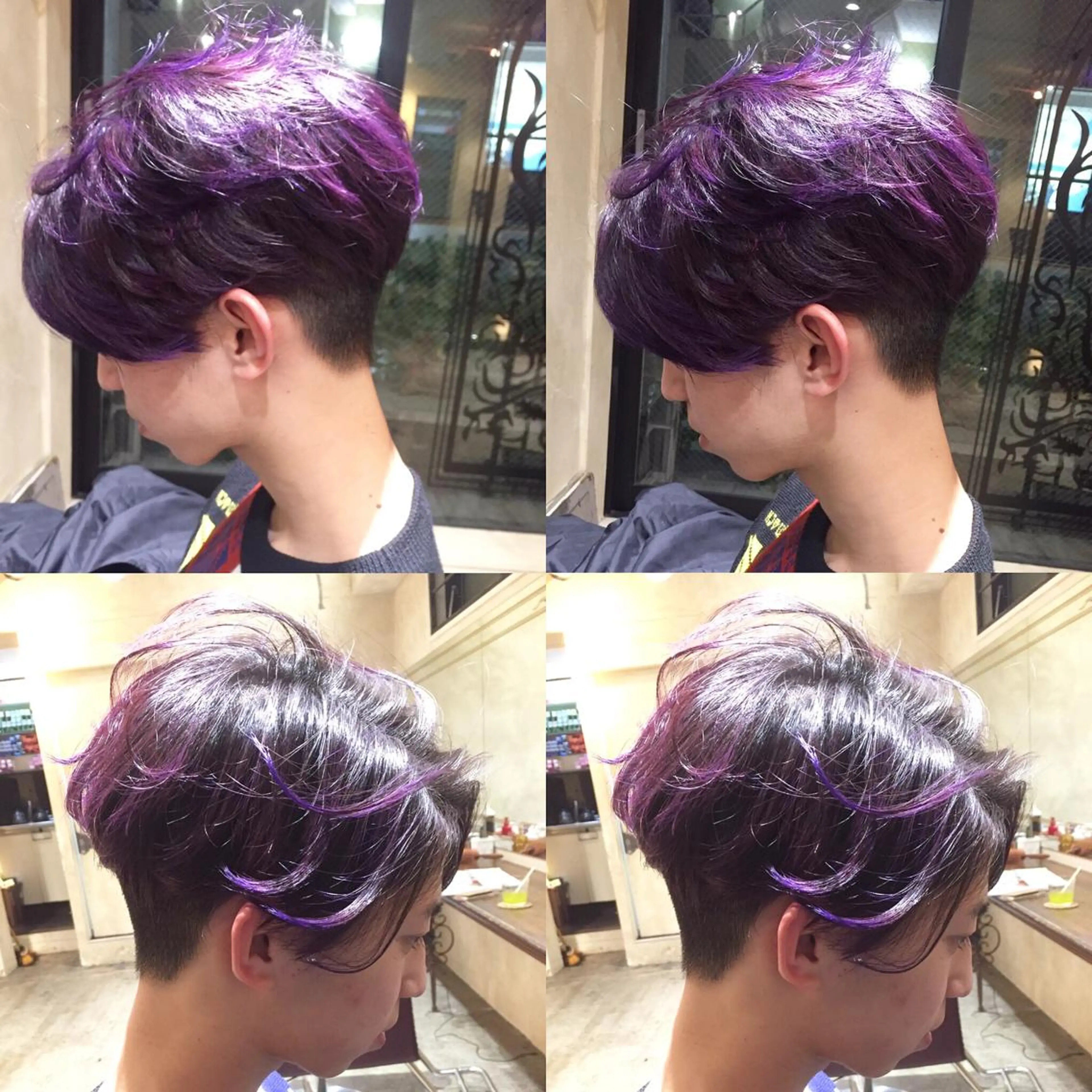 ショート カラー メンズ パープルカラー Salon de MiLK所属・露木 啓介のヘアスタイル