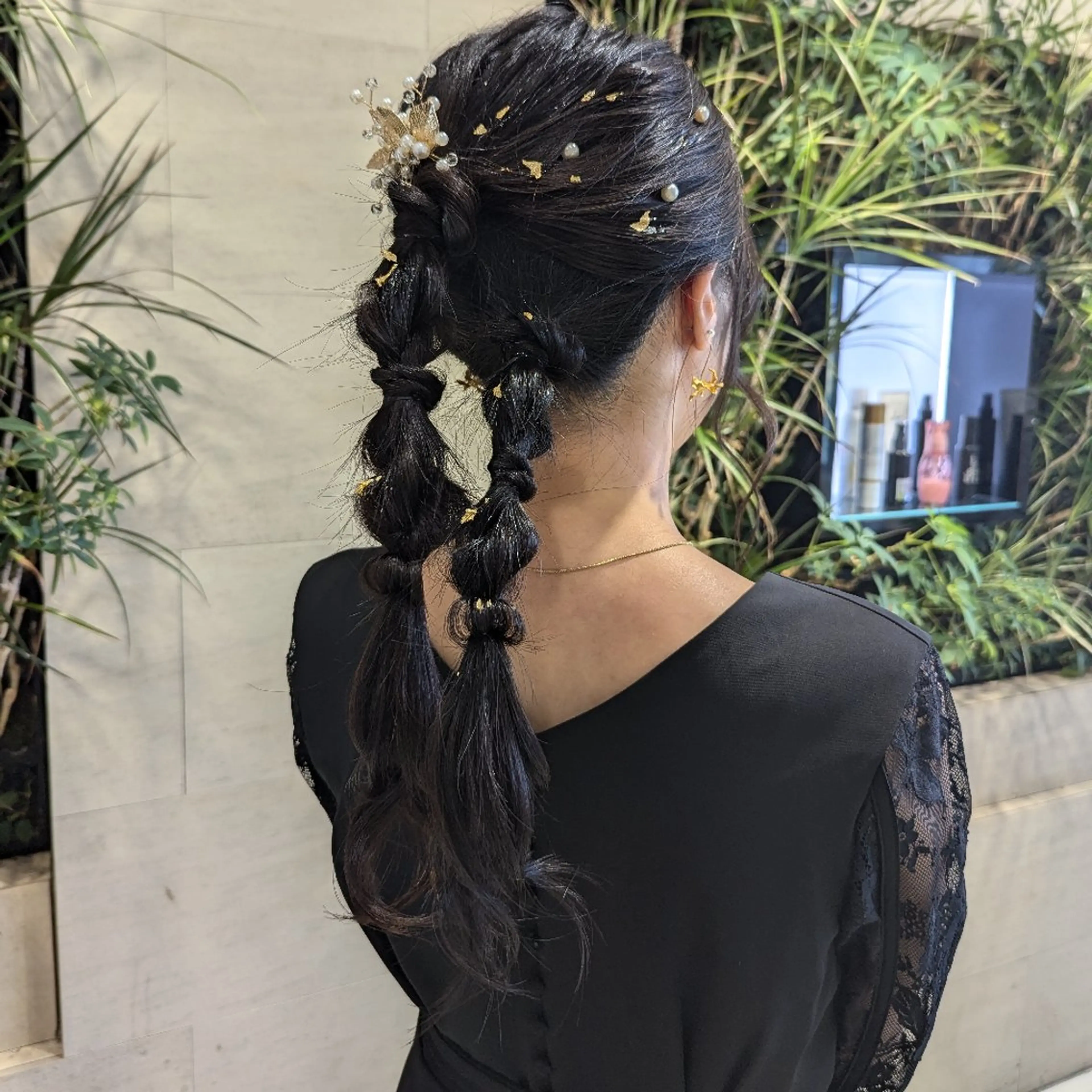 ロング ヘアセット 髪質改善/お呼ば れヘア/透明感カラーのヘアスタイル