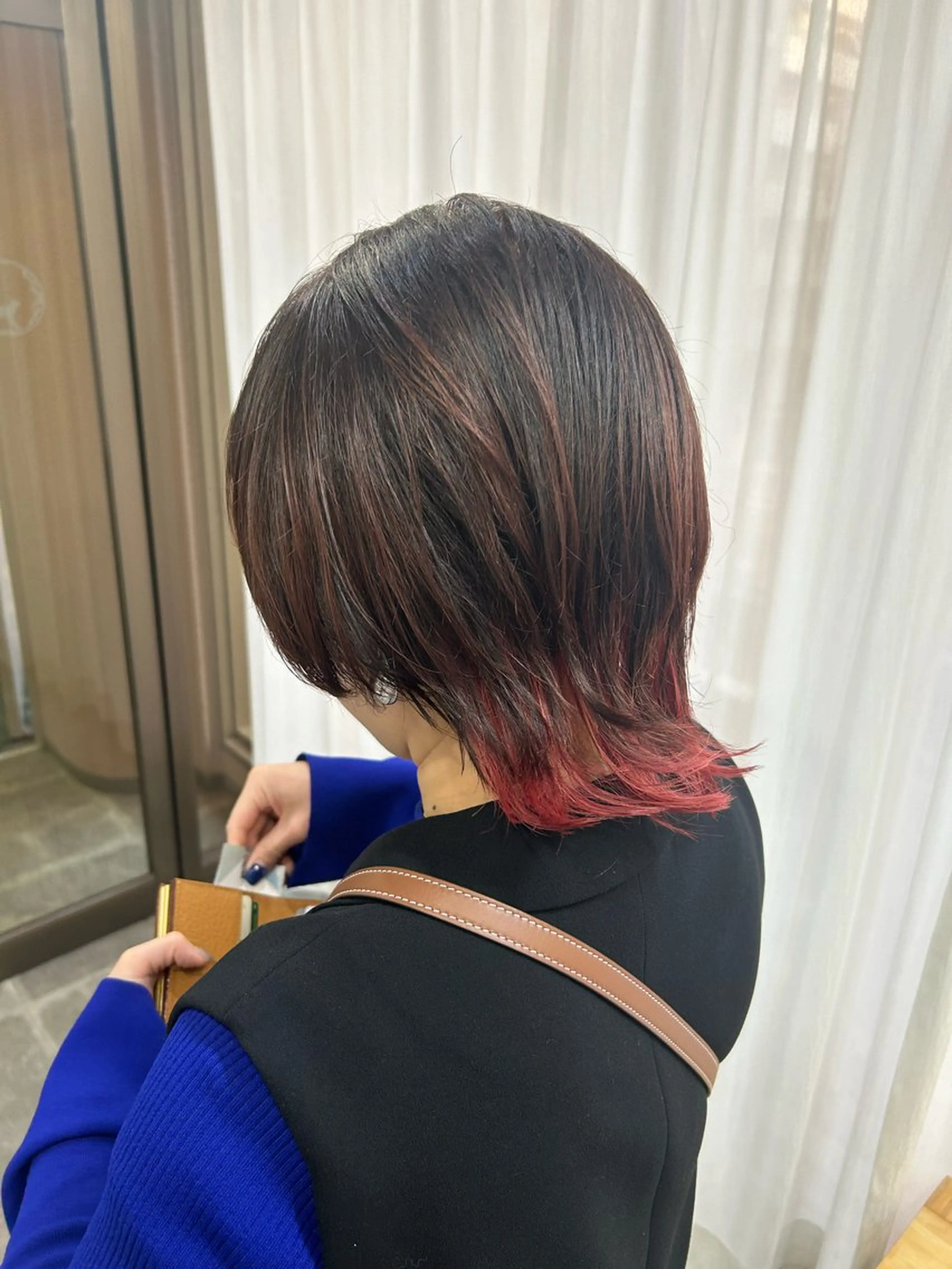 ショート カラー インナーカラー ピンクカラー カット ヘアカラー CECIL hair なんば店所属・メンズパーマ 艶髪☆店長☆有馬のヘアスタイル