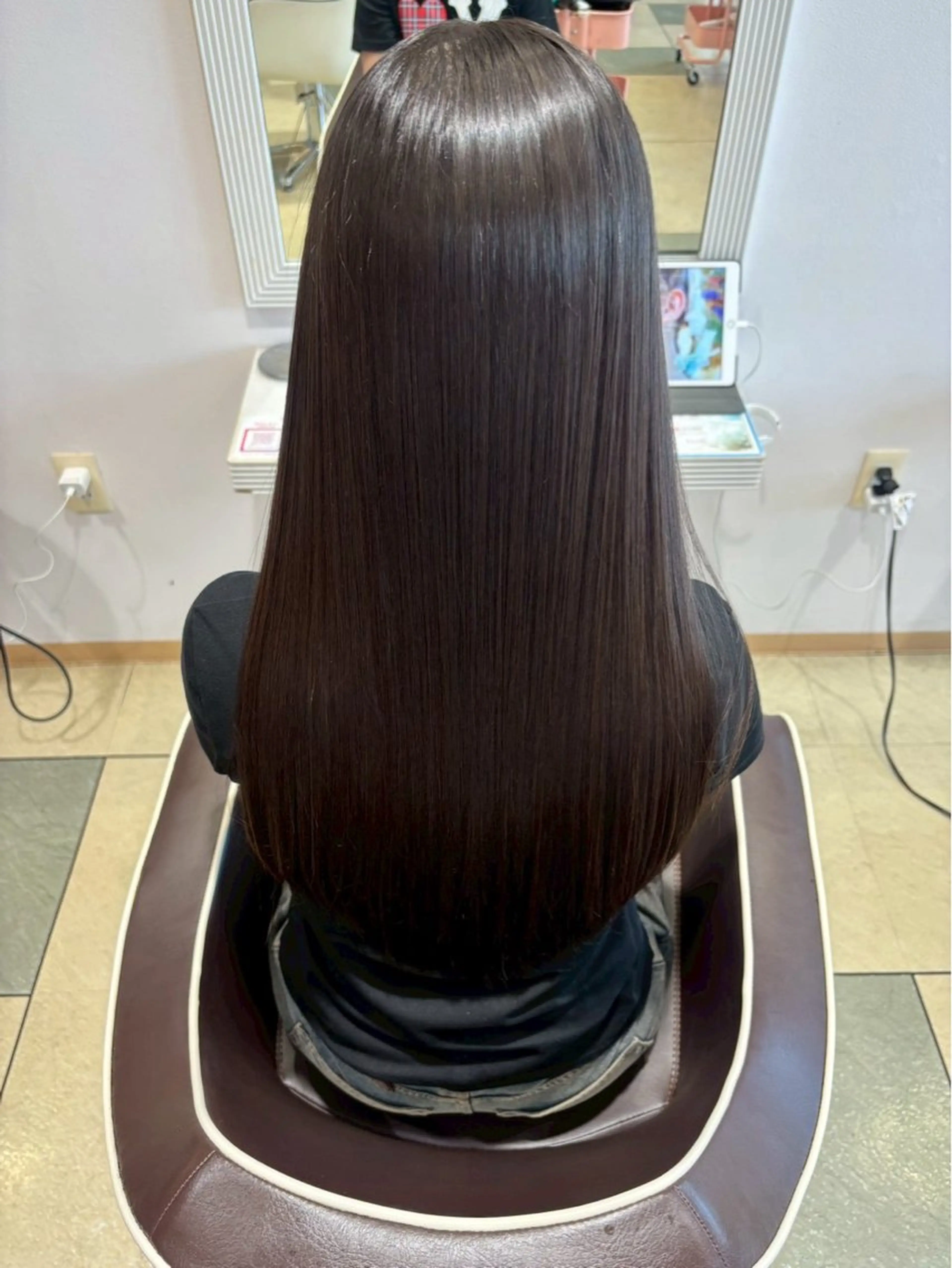 ロング カラー ヘアカラー トリートメント ブリーチなし艶カラー /いくののヘアスタイル