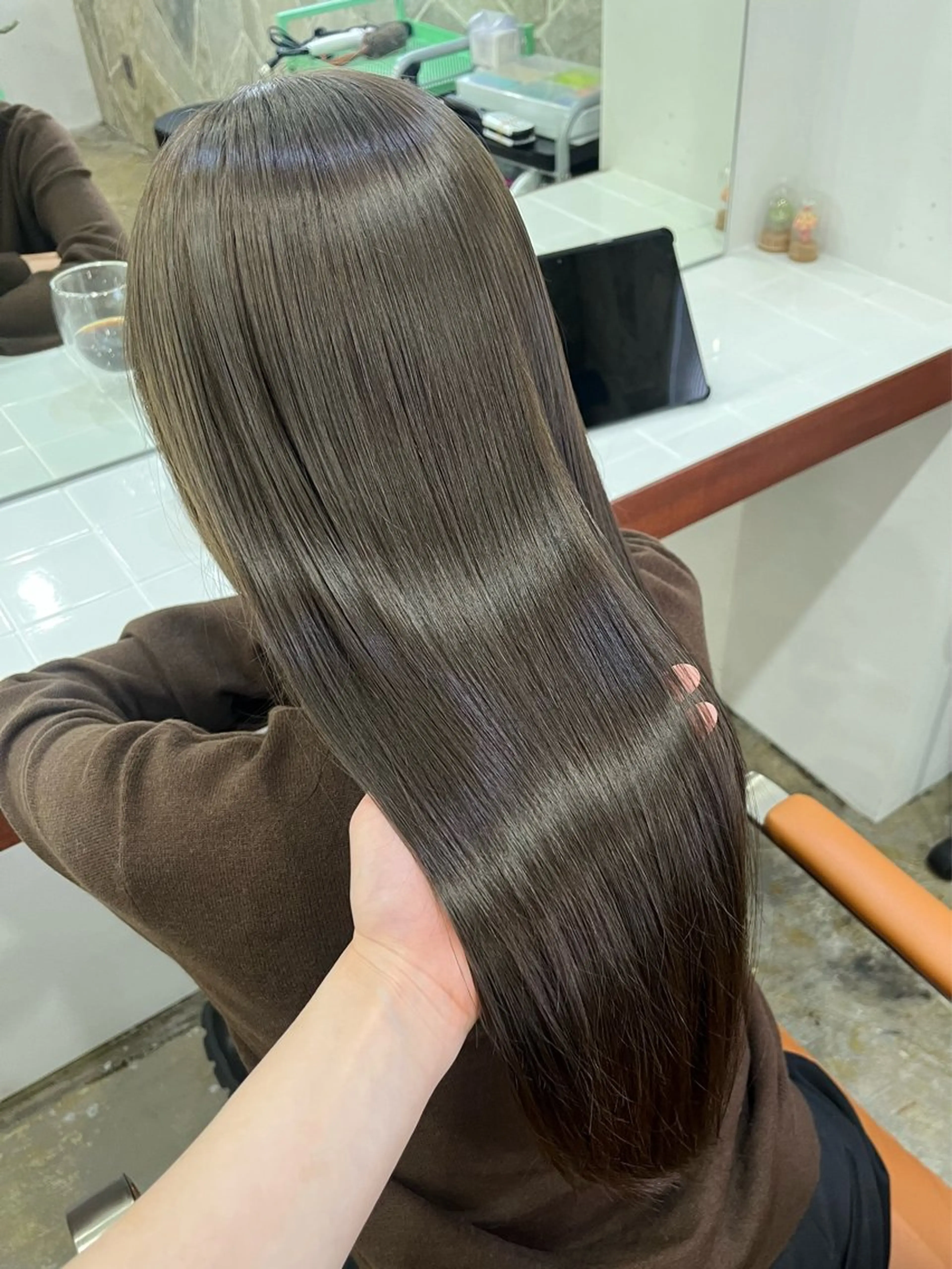 ロング カラー ヘアカラー トリートメント HEW所属・Sanaダブルカラー ✨️パルコ徒歩1分のヘアスタイル