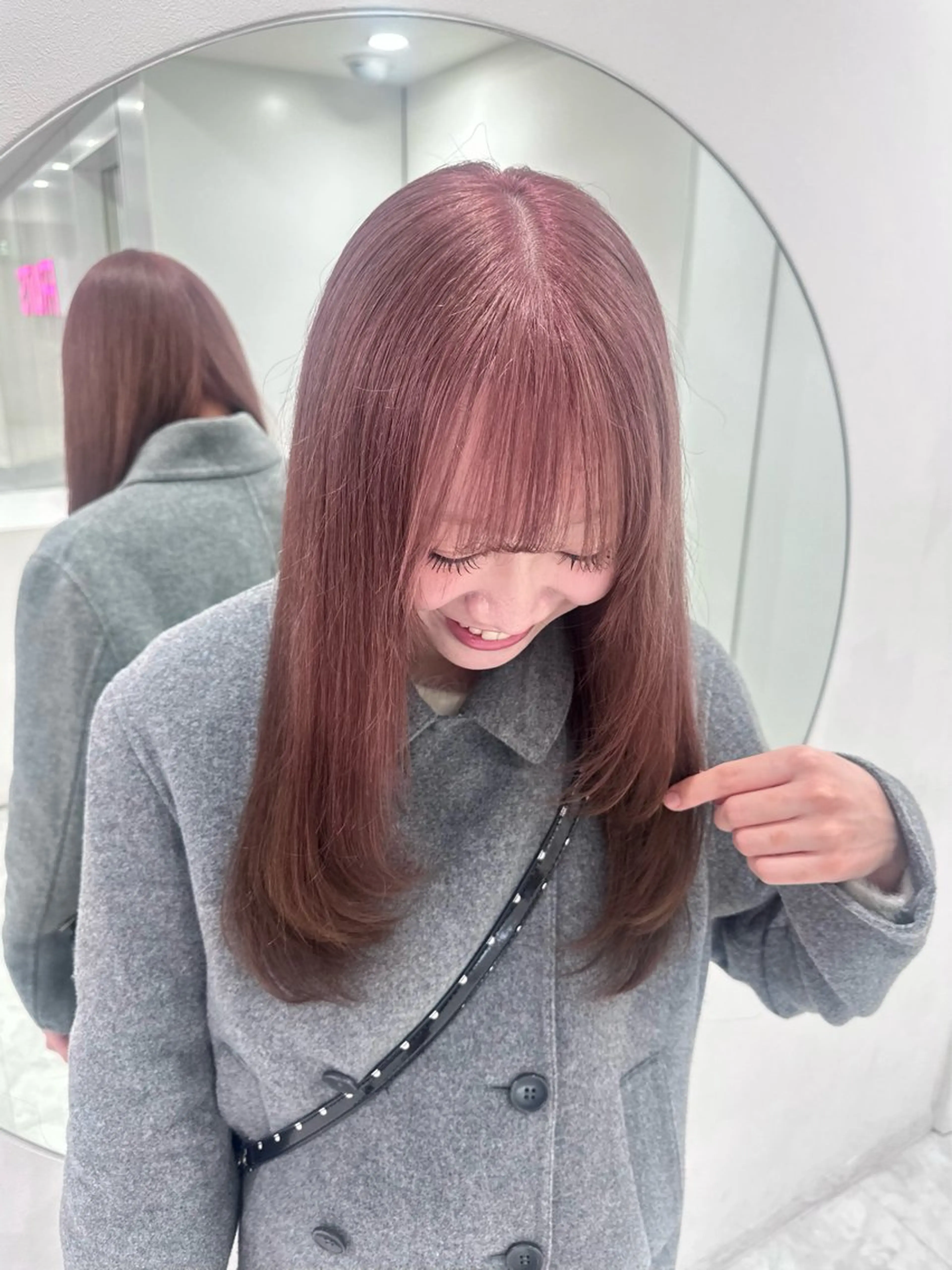 ロング カット ヘアカラー トリートメント ヘッドスパ ヘアセット 韓国ガーリー🤍ハイ トーン🤍Ayanaのヘアスタイル