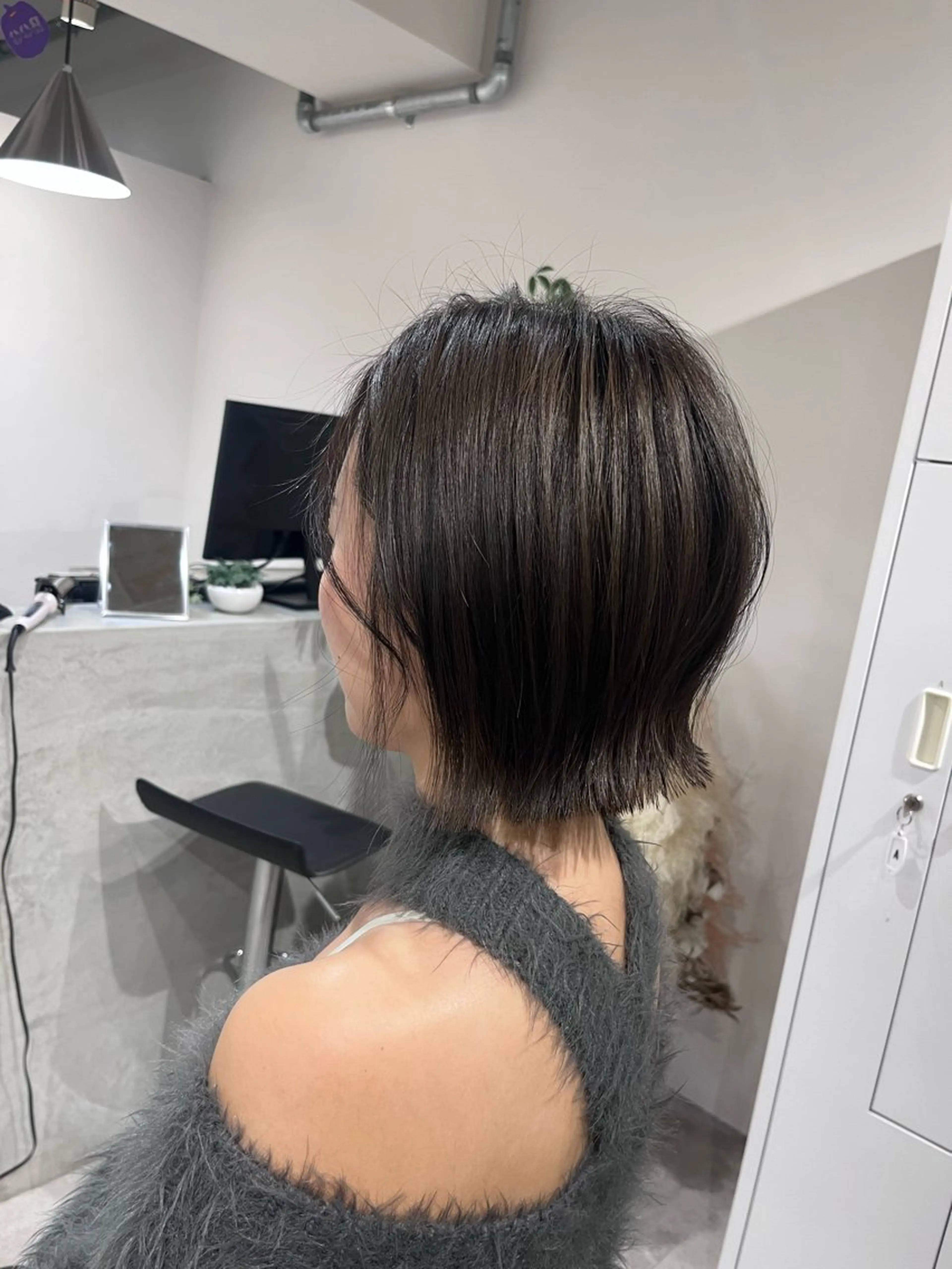 ショート カラー ブラウンカラー ダークブラウン ヘアカラー EMMA🤍 CIERA.心斎橋のヘアスタイル