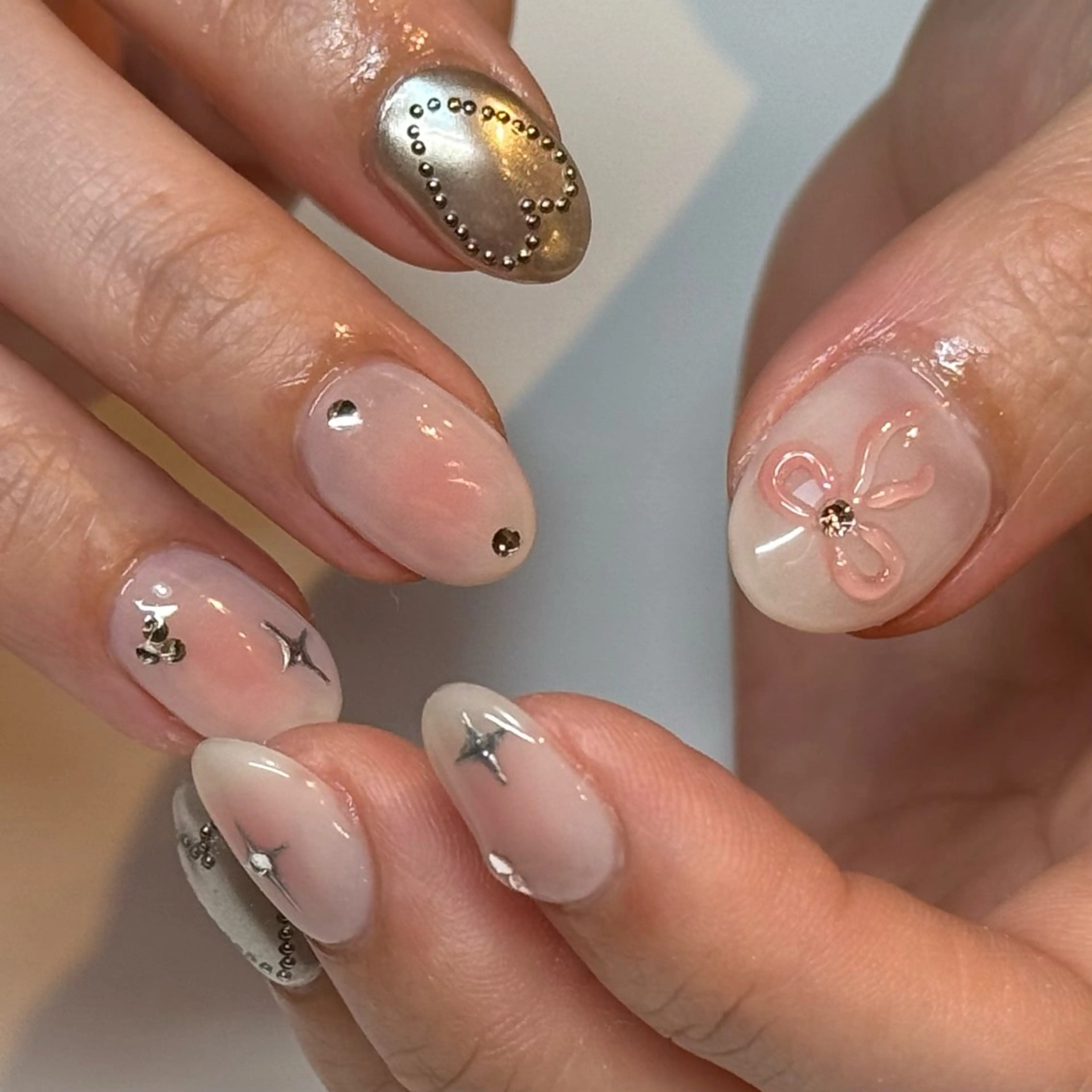 ネイル チークネイル 濵田 実沙/Manonのネイルデザイン