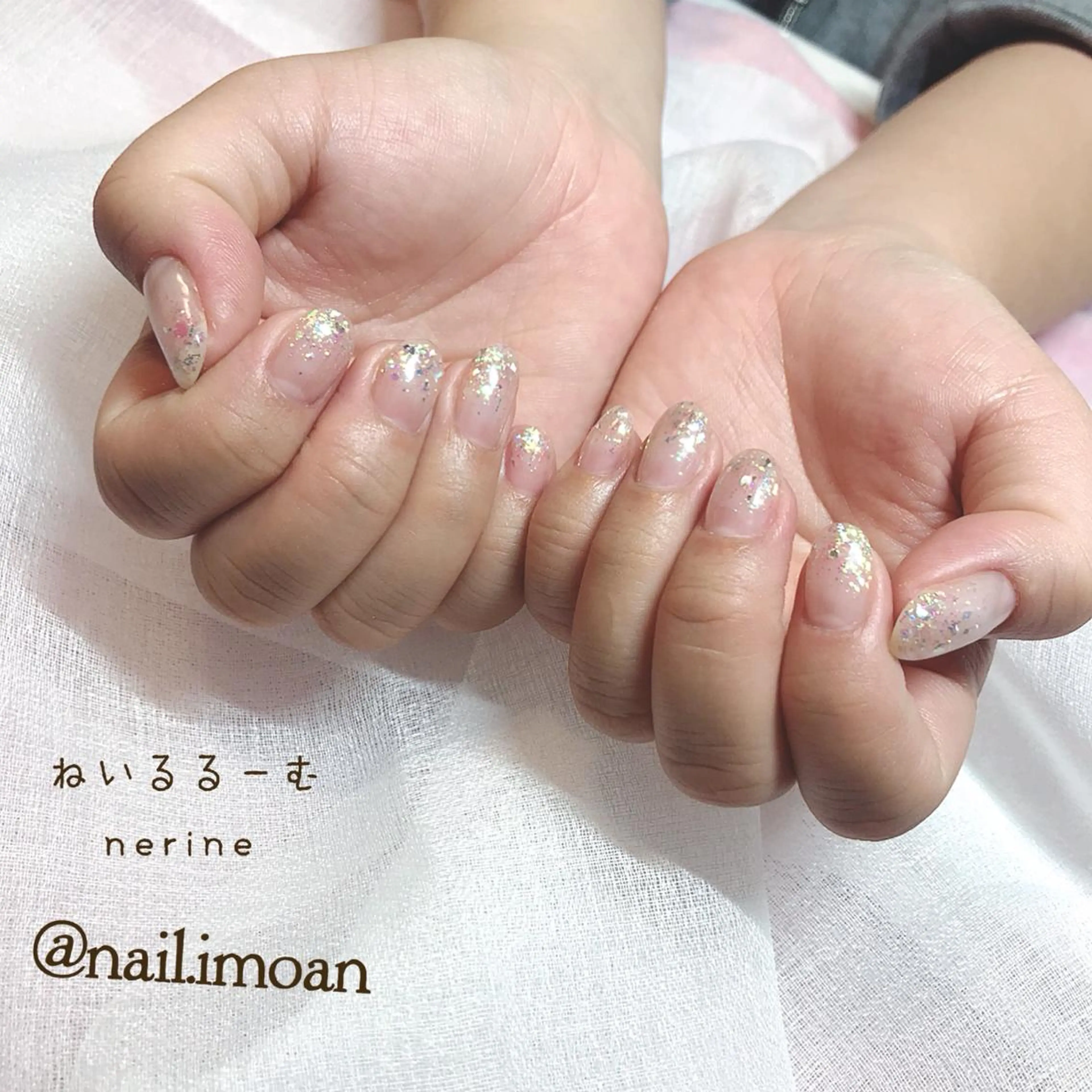 ネイル ラメ(グリッター) ハンドネイル NAILST Naomiのネイルデザイン