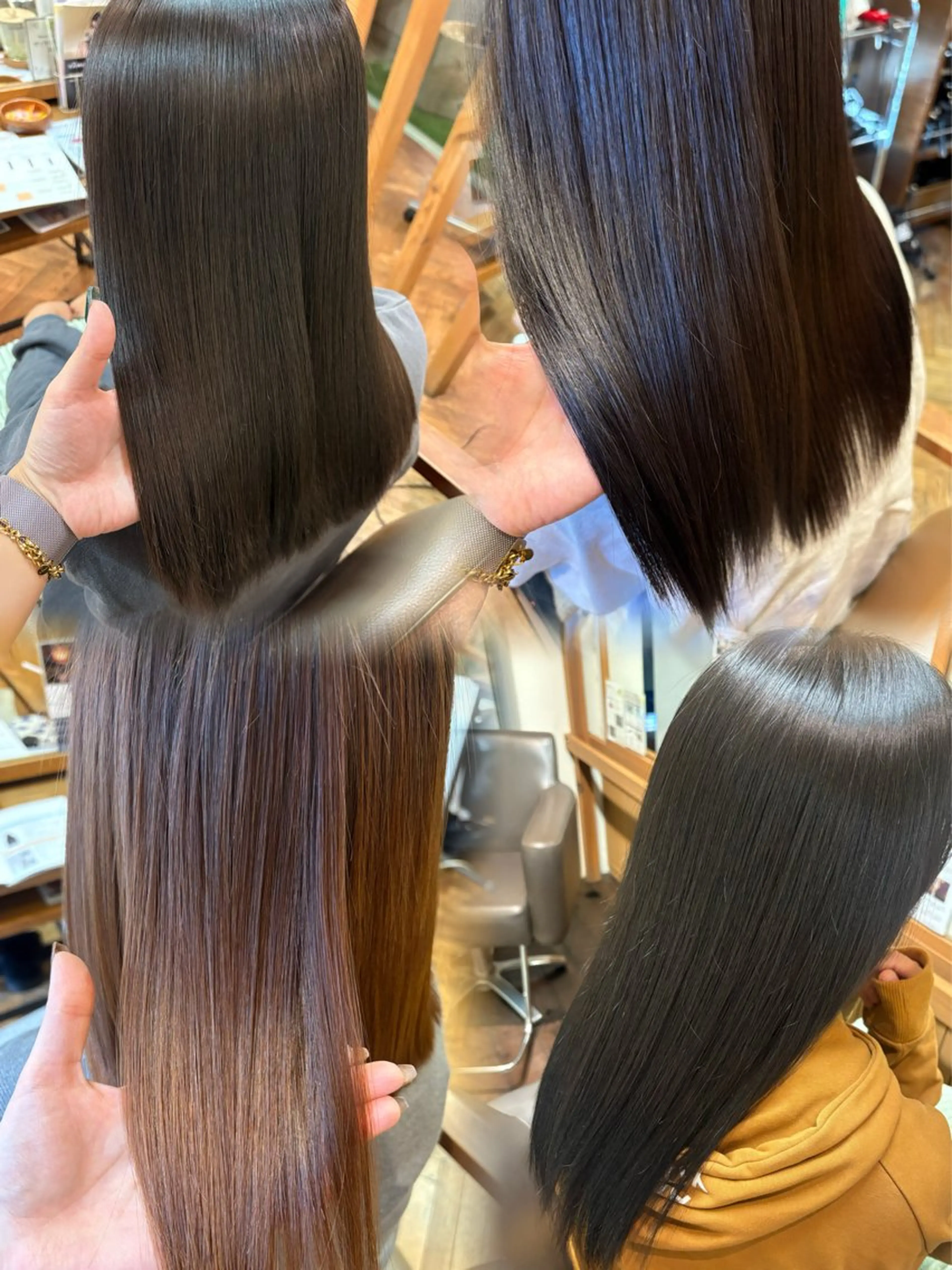 ツヤ感カラー✨/ 顔周りカット西川絢音のヘアスタイル