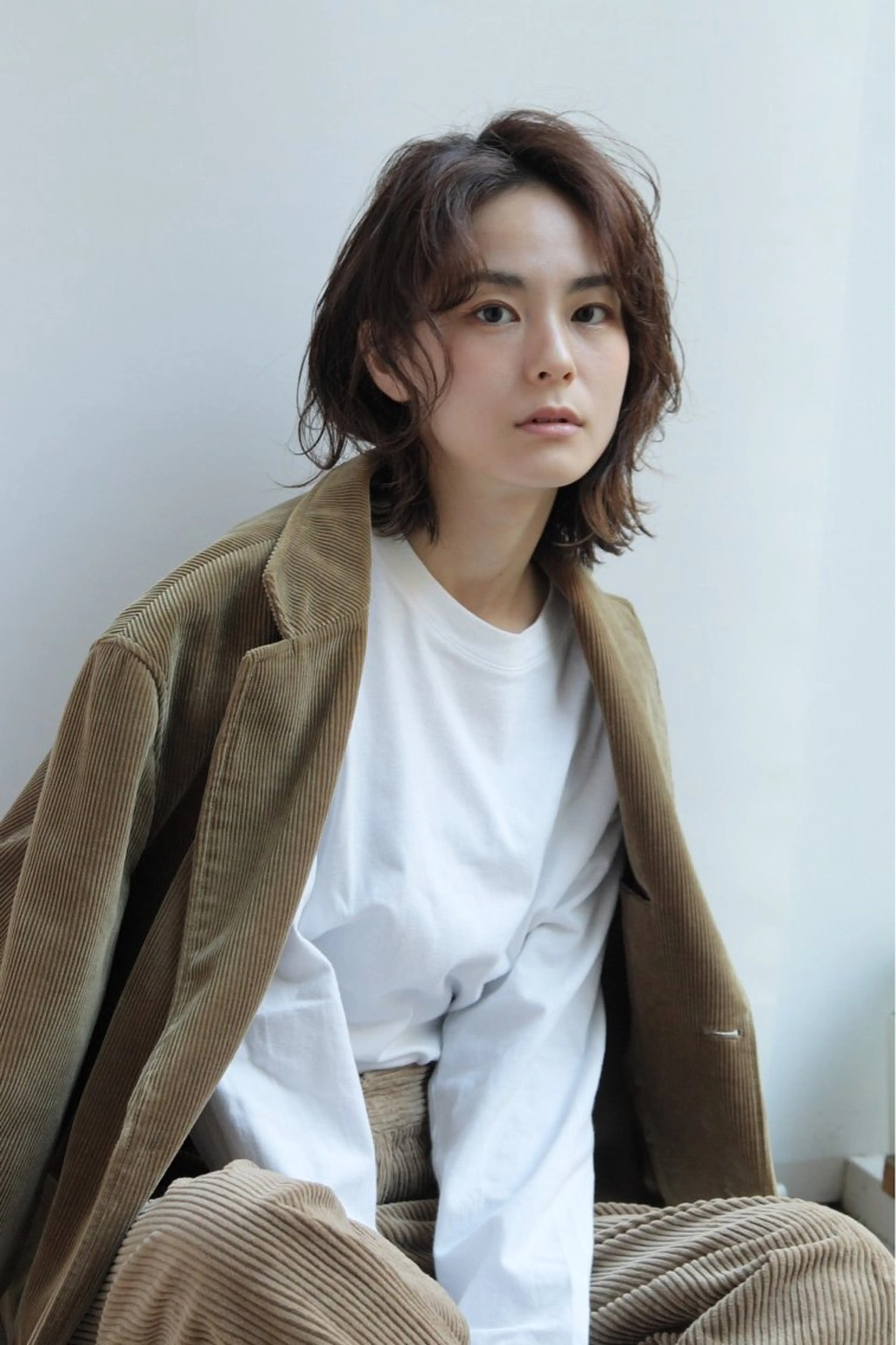 ミディアム カラー パーマ stylist/ボブ ことの/韓国レイヤーのヘアスタイル